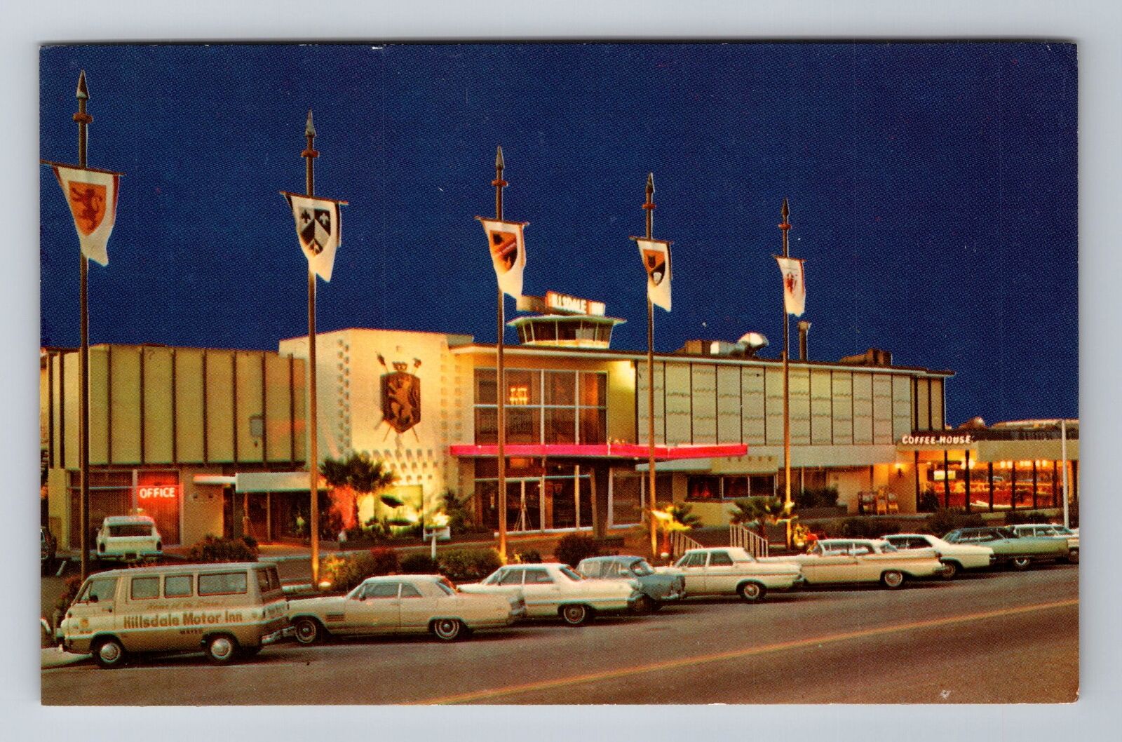 San Mateo CA-California, Hillsdale Inn, Advertisement, Vintage Souvenir Postcard