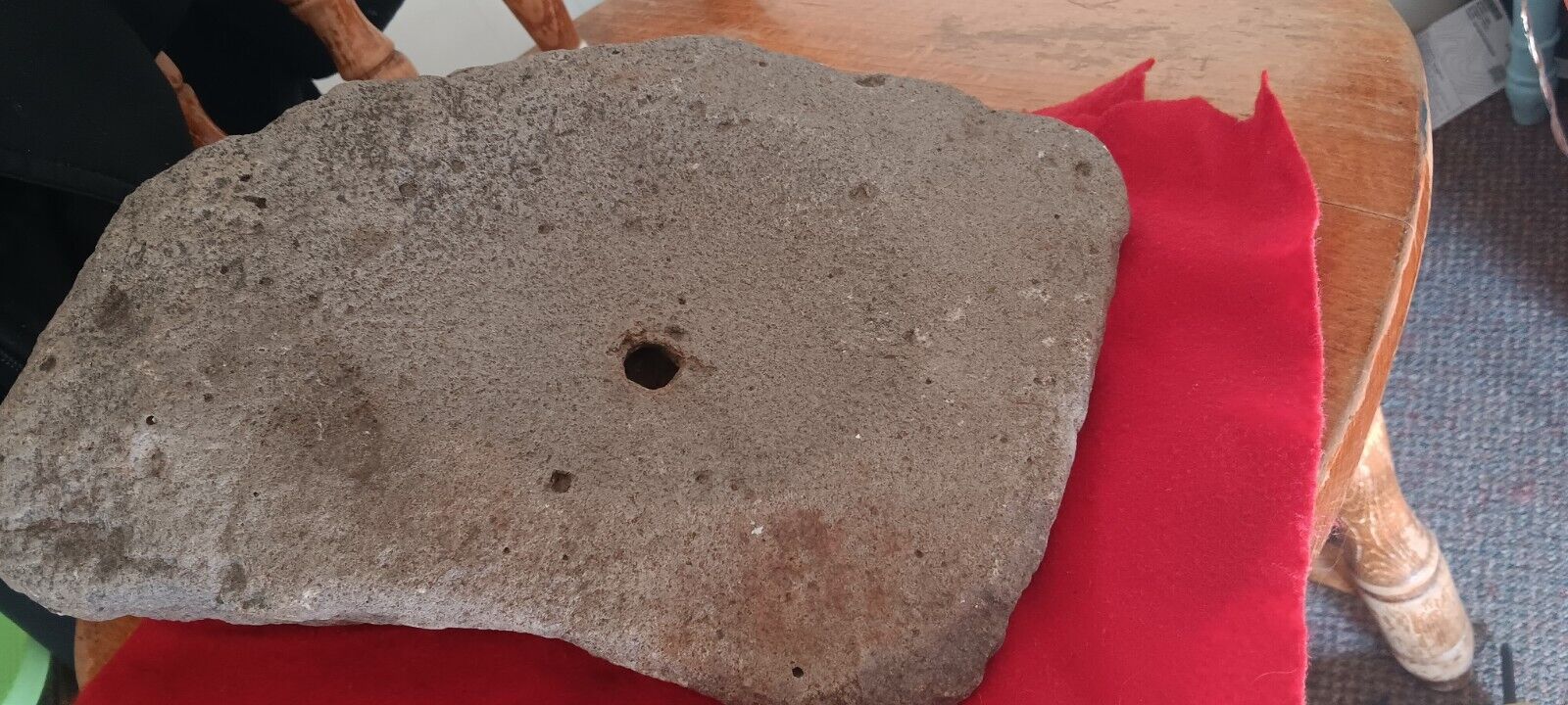 Native American Grinding Stone Mortar Bowl Artifact
