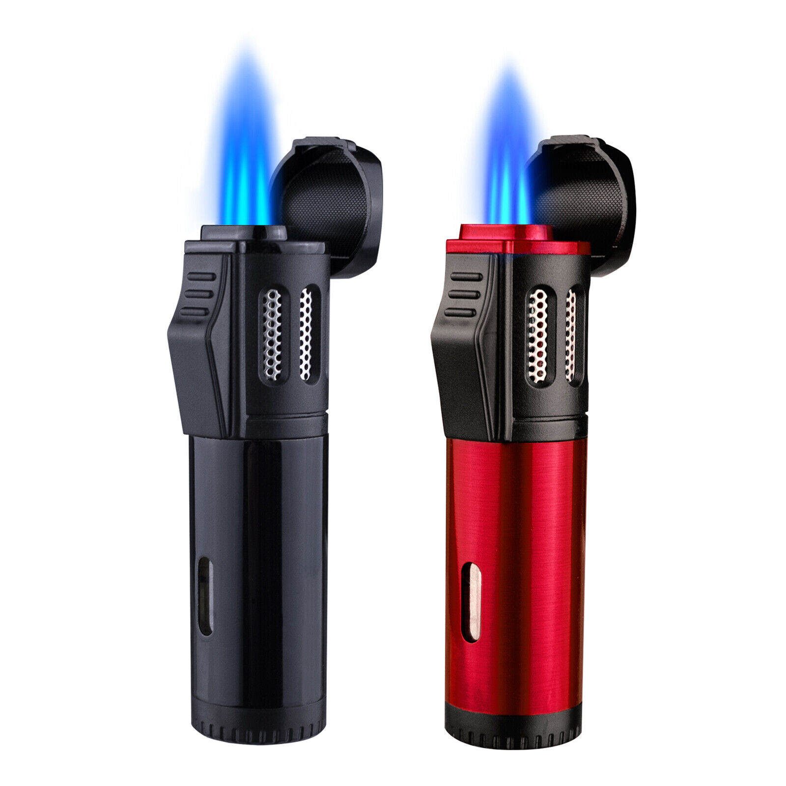 2 Pack Torch Lighter Triple 3 Jet Flame Refillable Butane Windproof Lighter