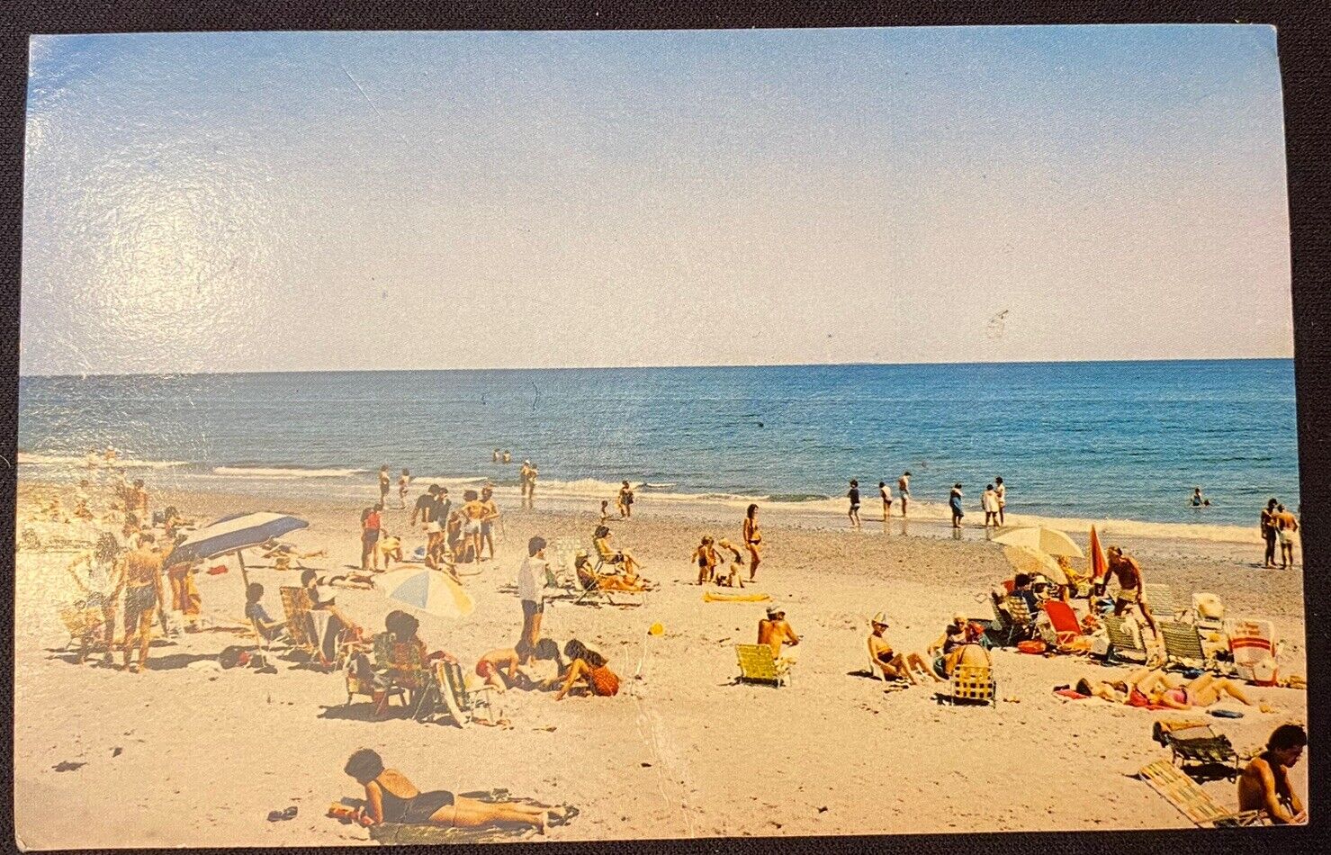 Vintage 1980s - Rye Beach NH Seashore Photo Postcard (UnPosted)