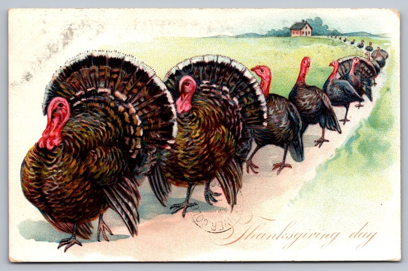 Thanksgiving Day c1908 Antique Raphael Tuck Postcard