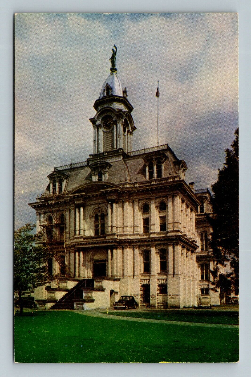 Salem OR-Oregon Old Marion County Court Building Exterior Vintage Postcard