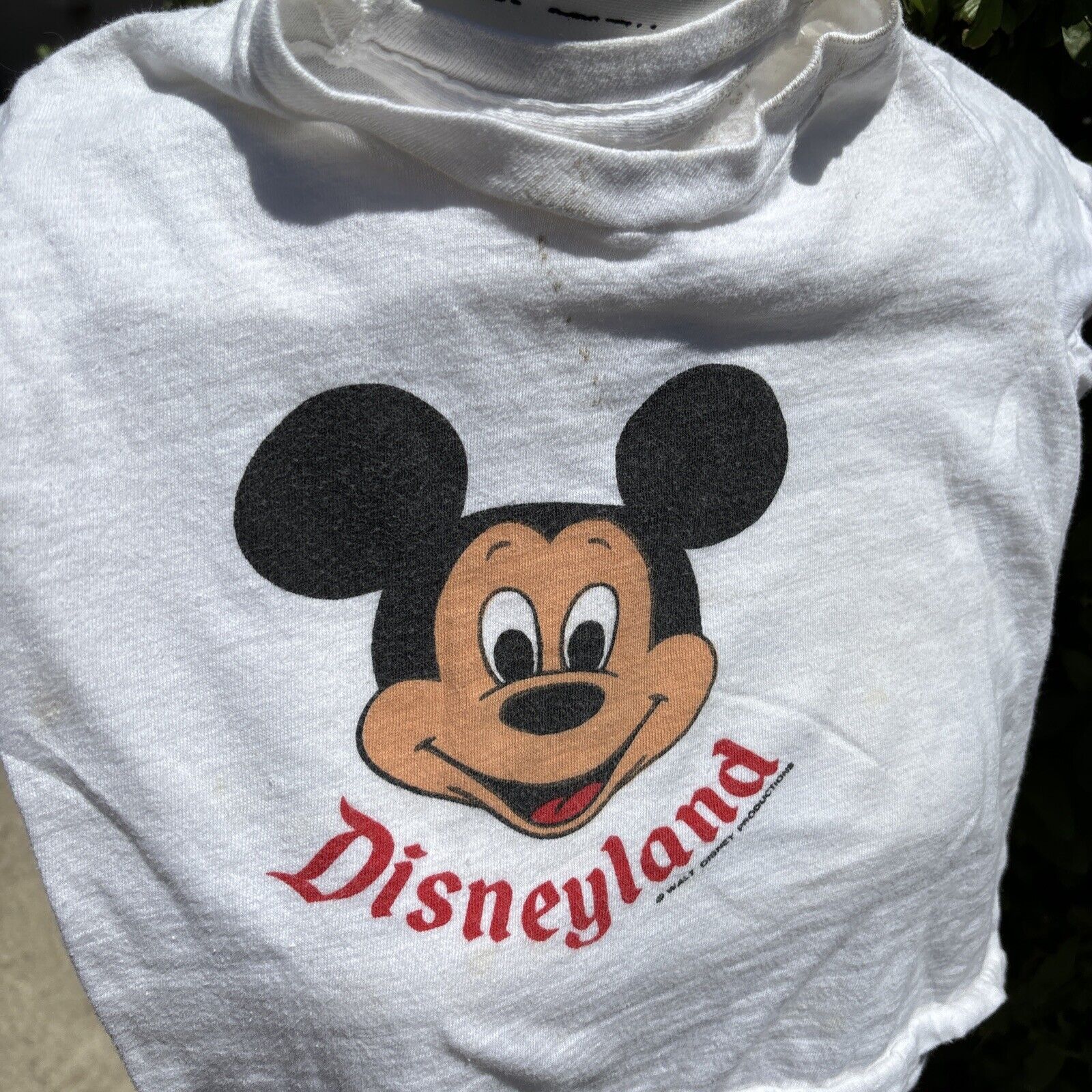 Vintage Rare 70s Disneyland Walt Disney Productions T Shirt Mickey Mouse Xsmall