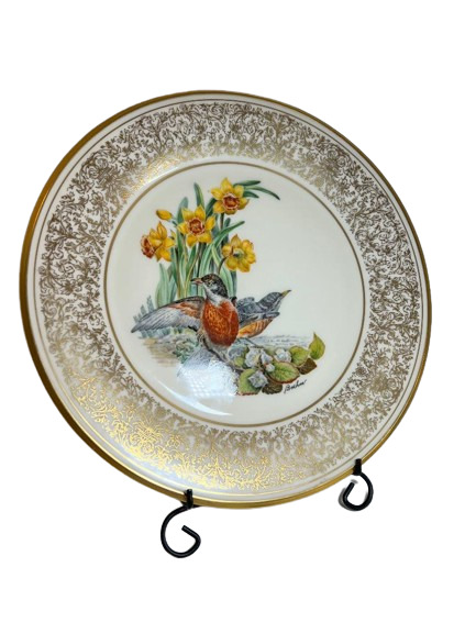Lenox Limited Edition Porcelain Collectors Plate Boehm Birds Robin 1977 with box