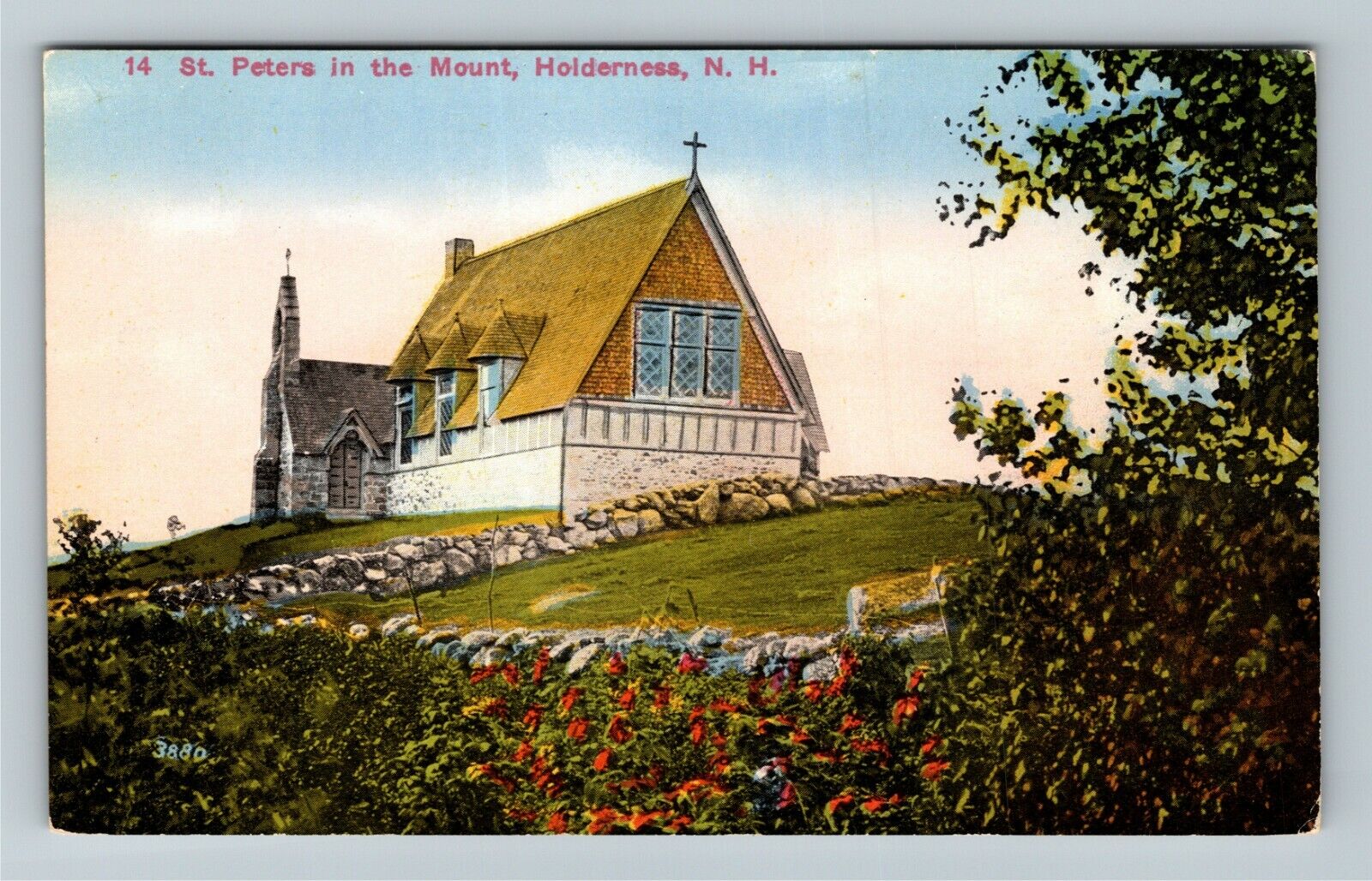 Holderness NH-New Hampshire, St. Peters In The Mount, House, Vintage Postcard