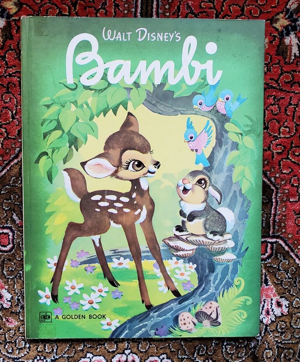 Walt Disney Bambi Golden Book Vintage 1978 Children\'s Hardcover