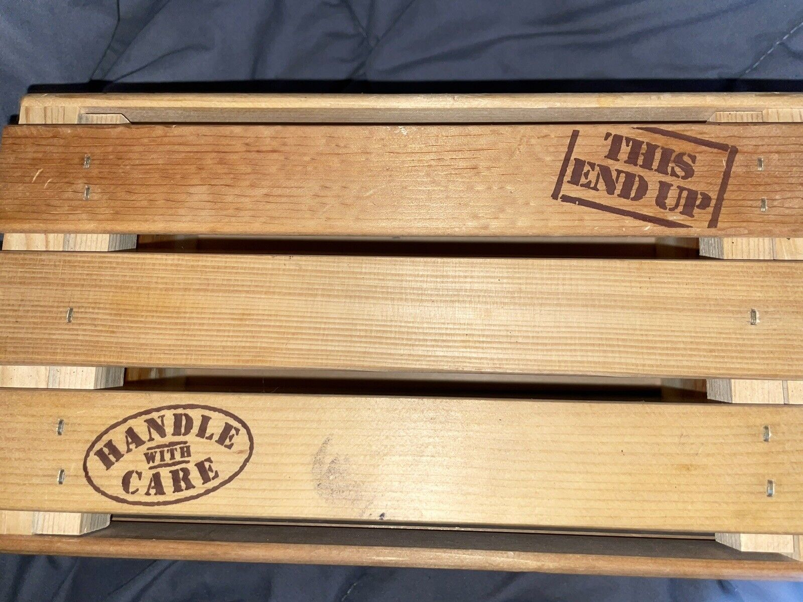 Ton Of Snickers Solid Wood Crate Box w Lid .9 1/2\