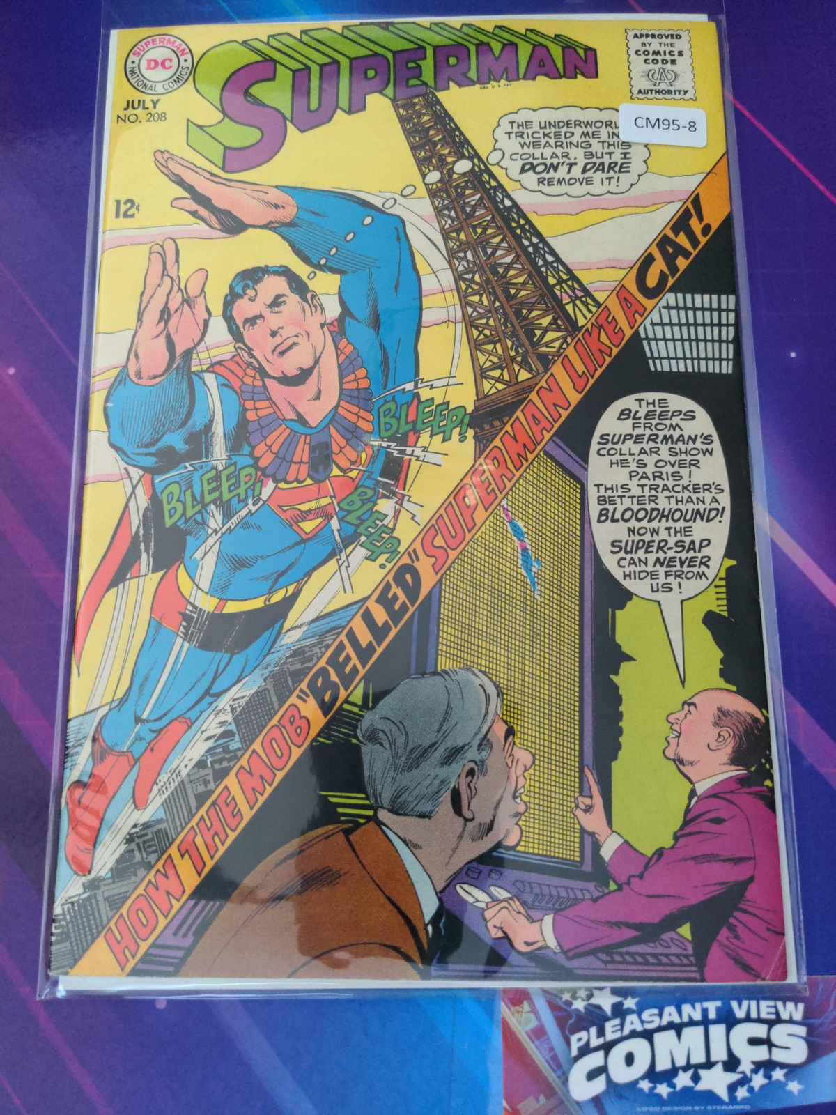 SUPERMAN #208 VOL. 1 8.0 DC COMIC BOOK CM95-8