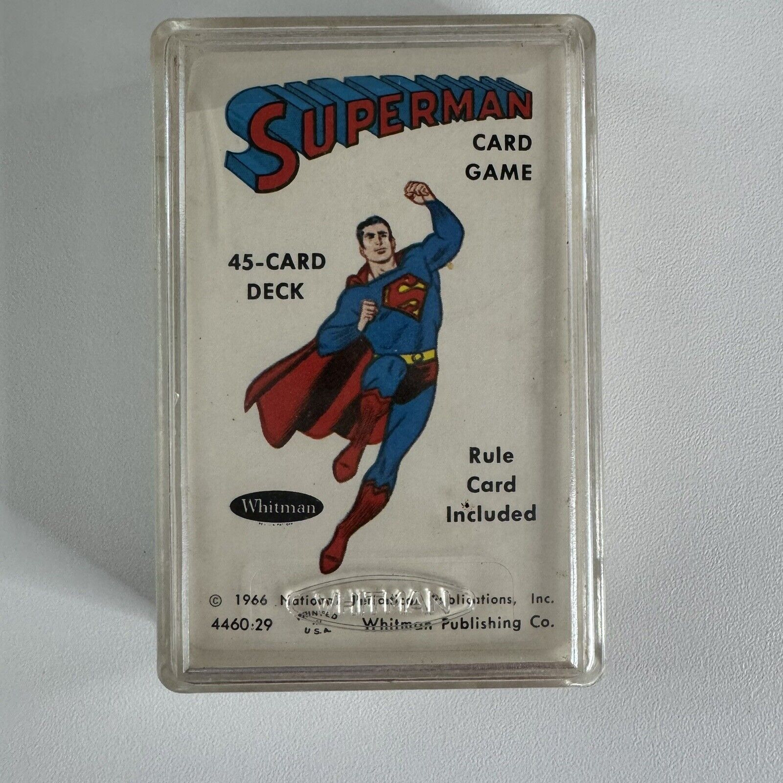 1966 Superman Card Game 45 Cards Case Included Vintage