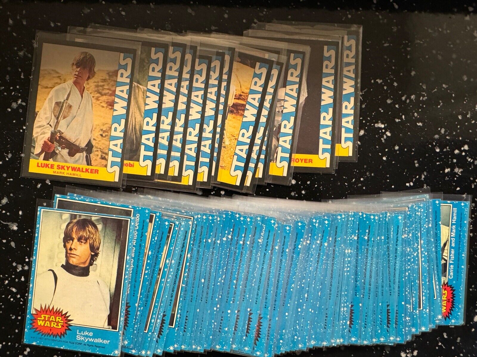 1977 Topps Star Wars Series #1 Blue *Complete Set* With The Wonder Bread 16 Card