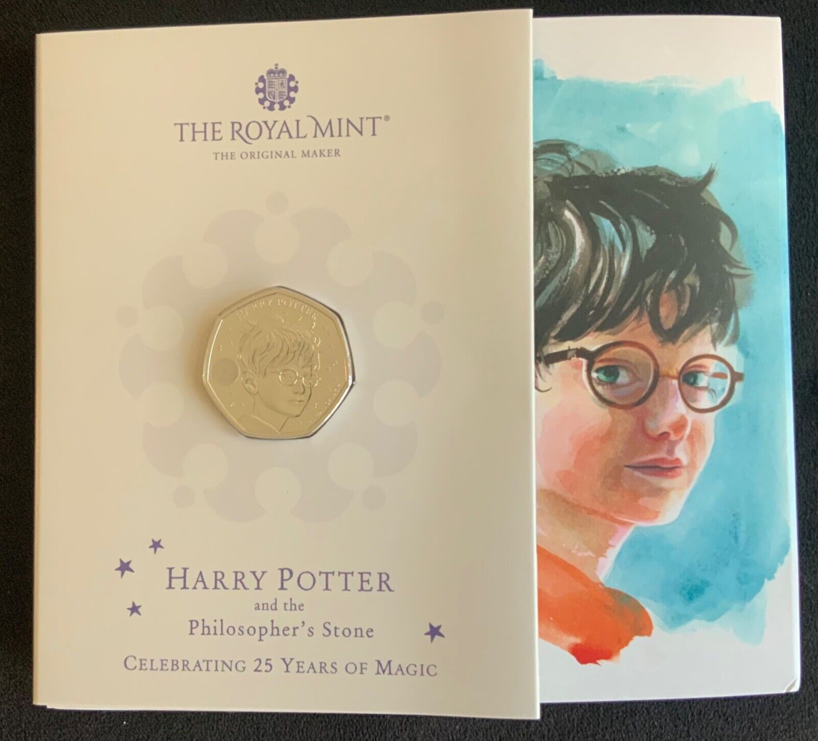 Harry Potter 2022 The Philosopher's Stone 25 Years 50p Pack Royal Mint Coin
