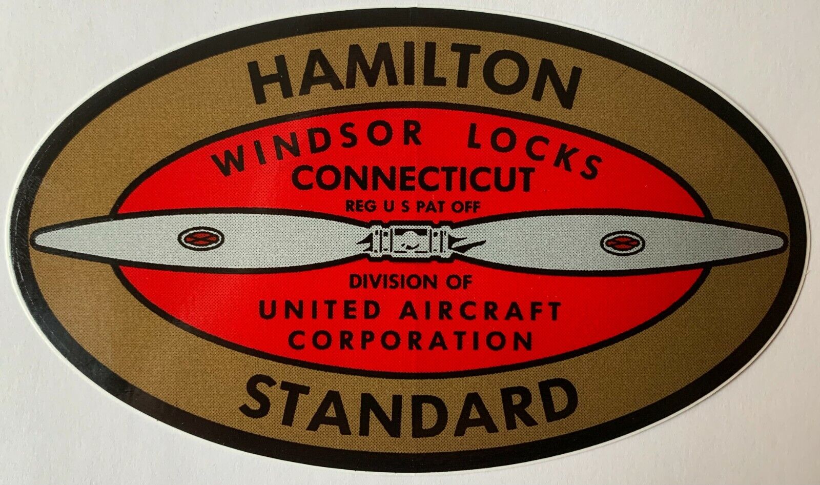 Hamilton Standard Propeller Vinyl Decal, 5 1/2