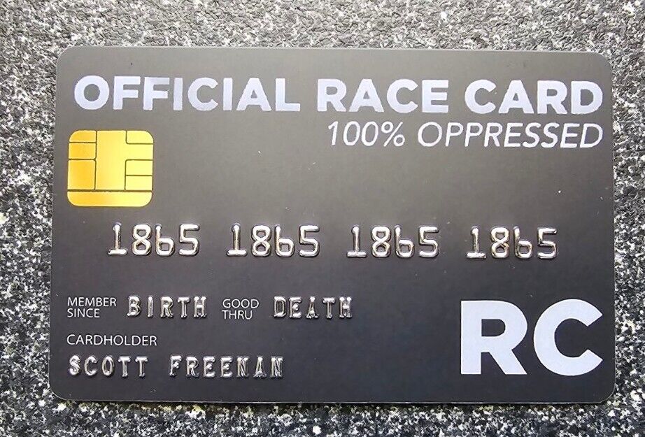 Official Race Card  Novelty Joke Card