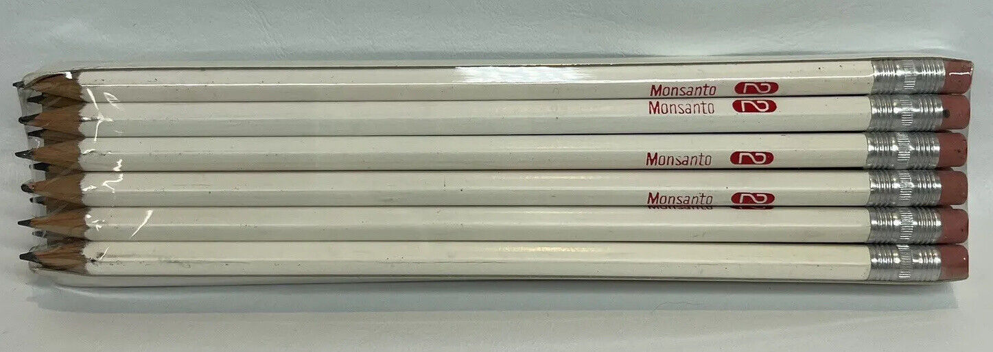 Vintage Monsanto Advertising Pencils No 2  Pack of 12 New Old Stock Sealed READ