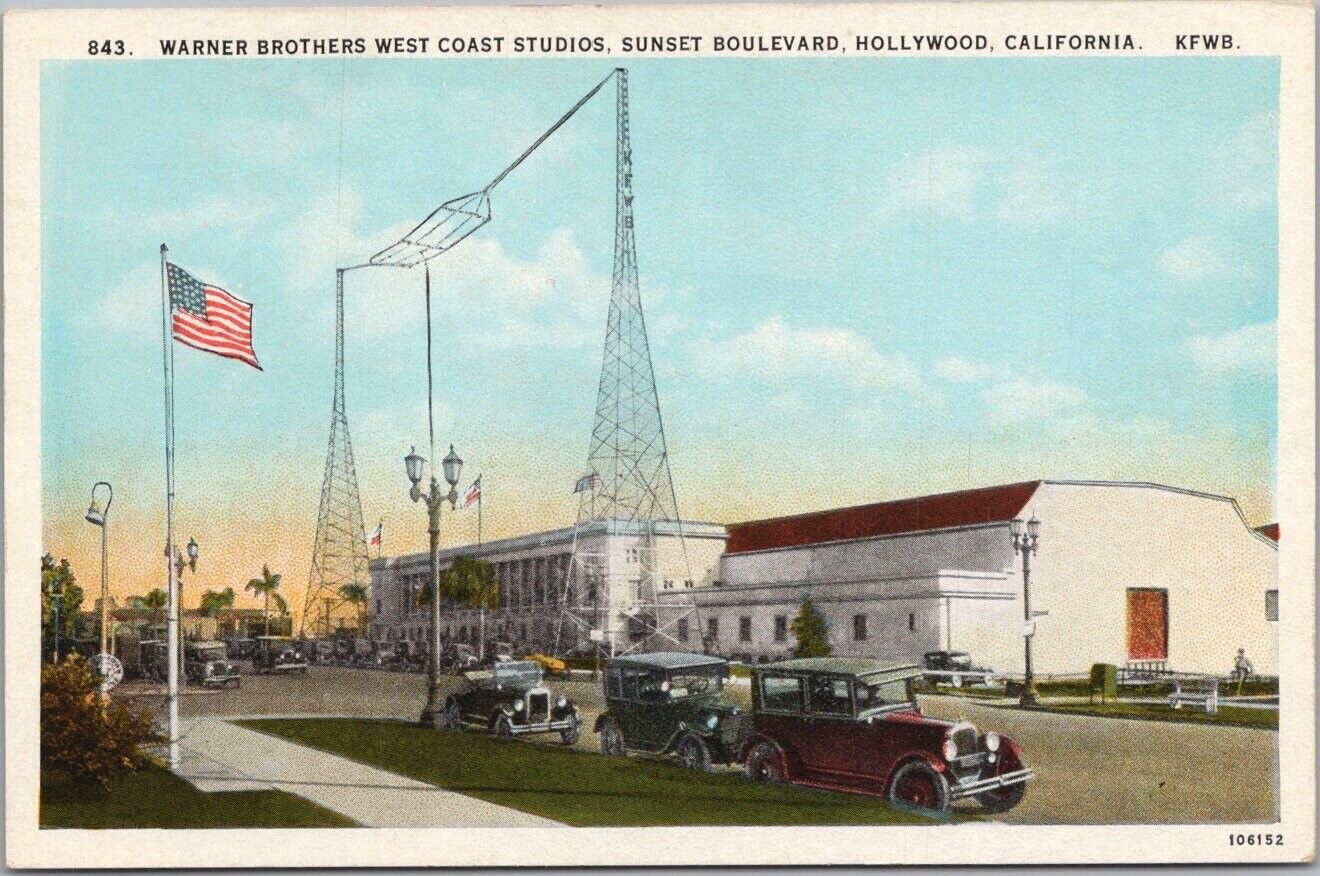 Vintage 1920s HOLLYWOOD California Postcard 