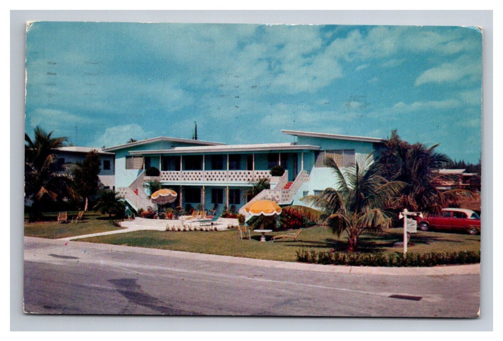 Postcard Fort Lauderdale Florida Windsor Manor Apartments