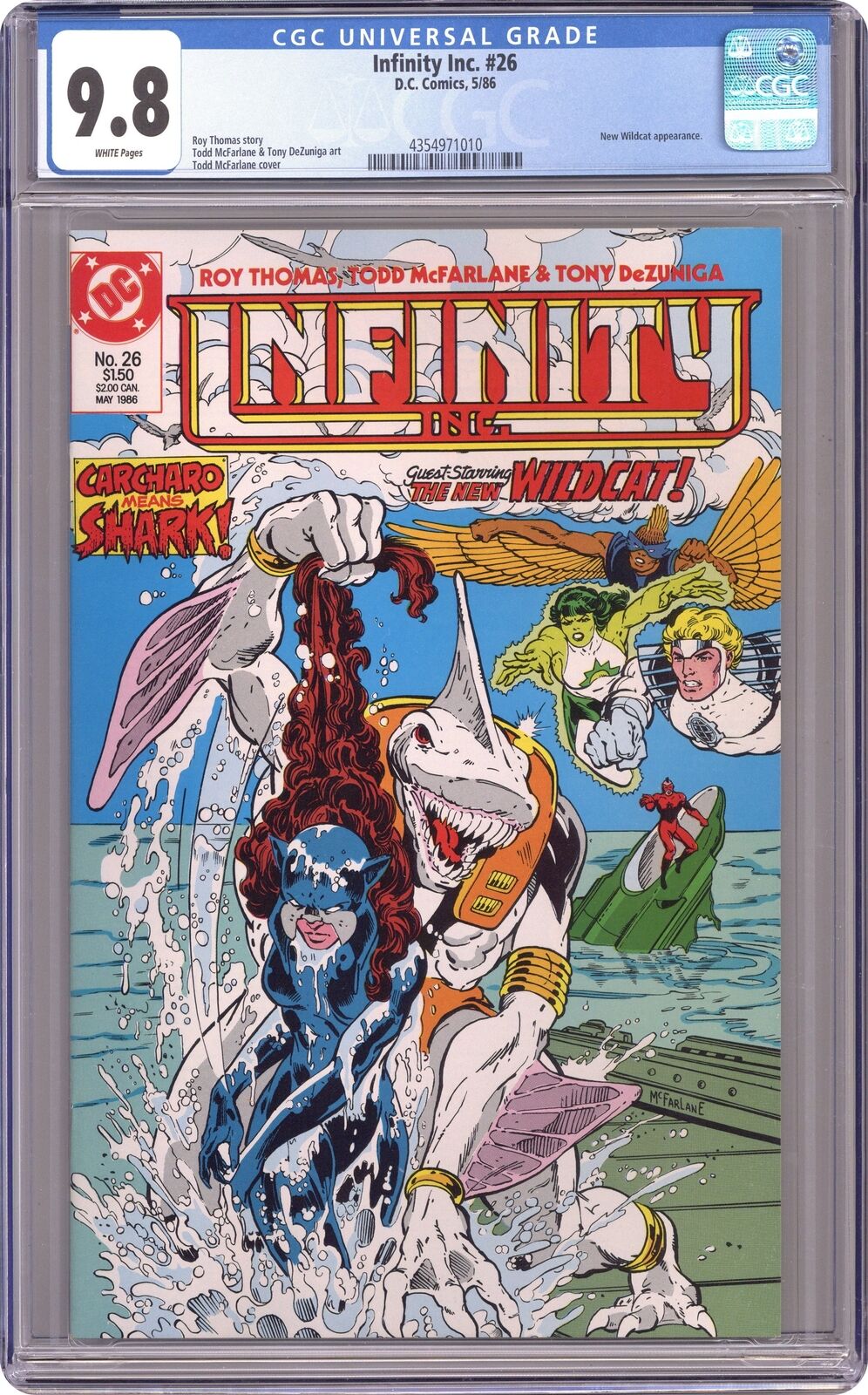 Infinity Inc. #26 CGC 9.8 1986 4354971010