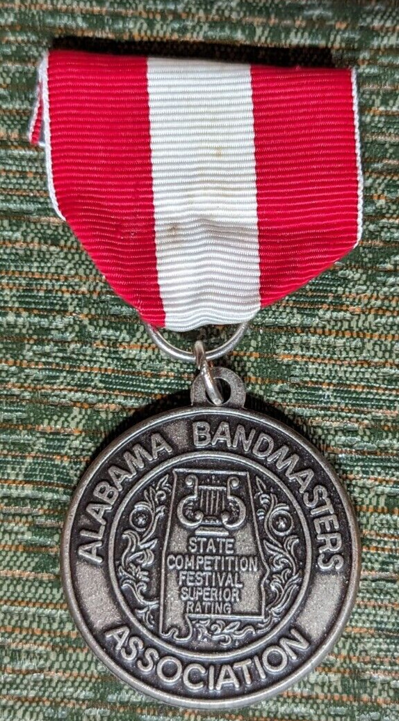 Vintage Alabama Bandmaster Association Solo & Ensemble Contest Medal