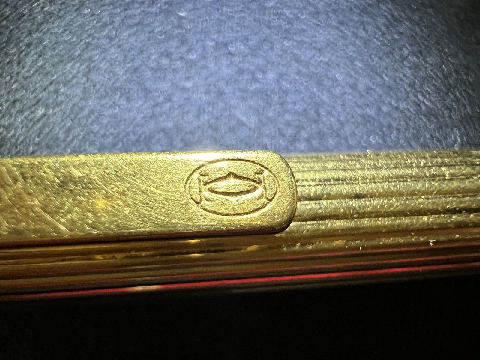Must De Cartier Pen Ball Vendome Plated Gold Without Hood Parts Spares