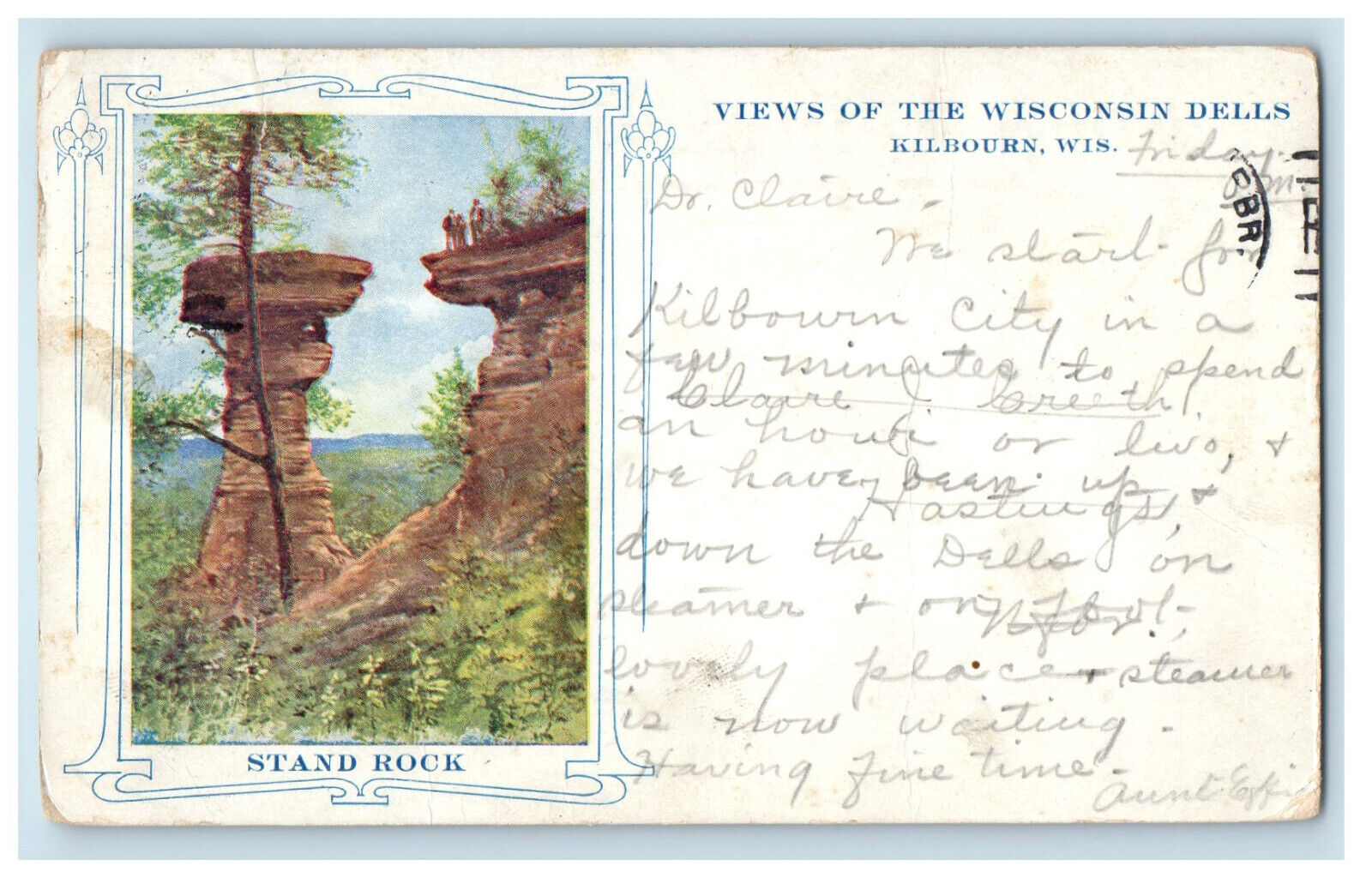 1904 Views of The Wisconsin Dells Kilbourn Wisconsin WI Antique PMC Postcard