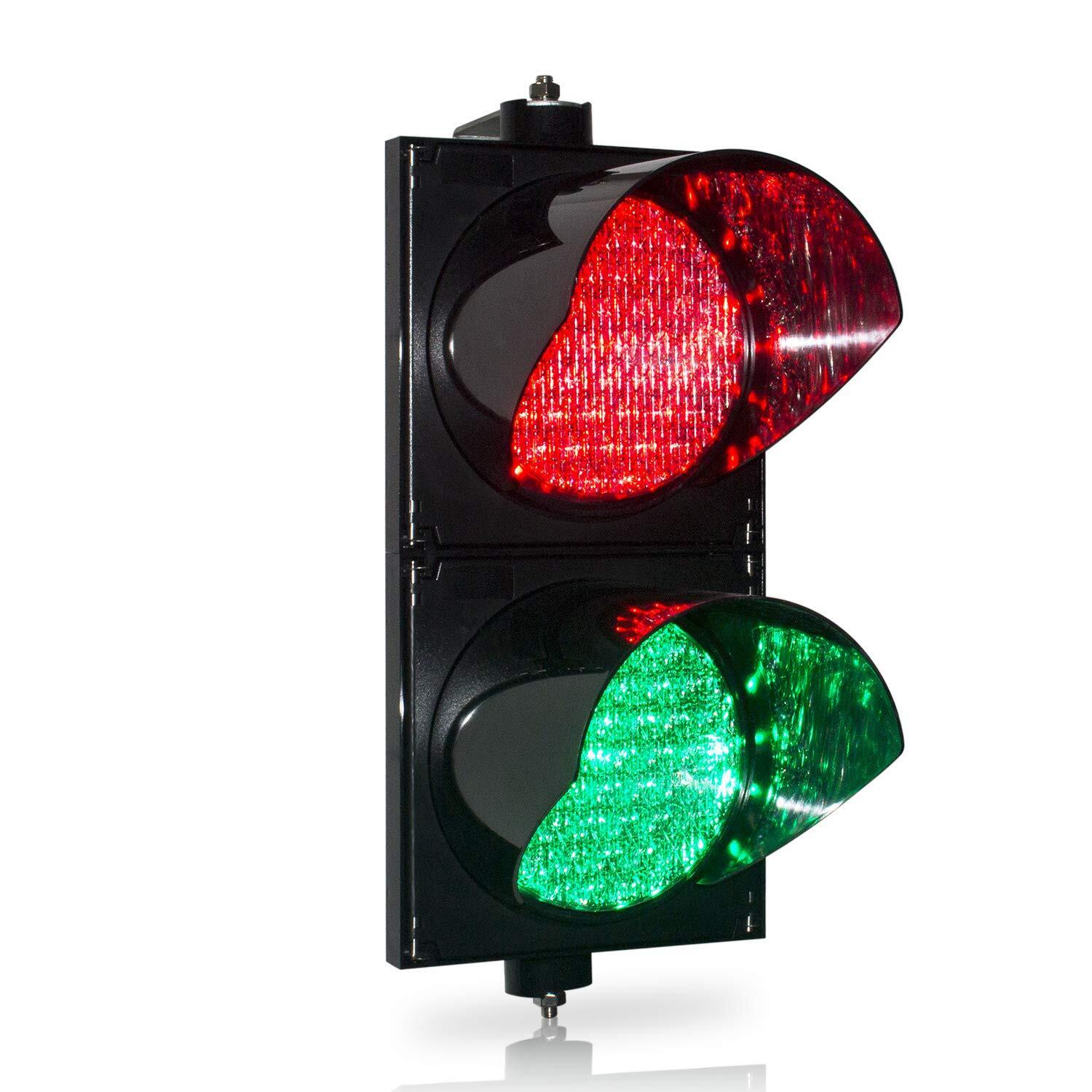 BBMi AC85-265V 200mm8inch Traffic Light Red/Green Stop and Go Light Led Traff...