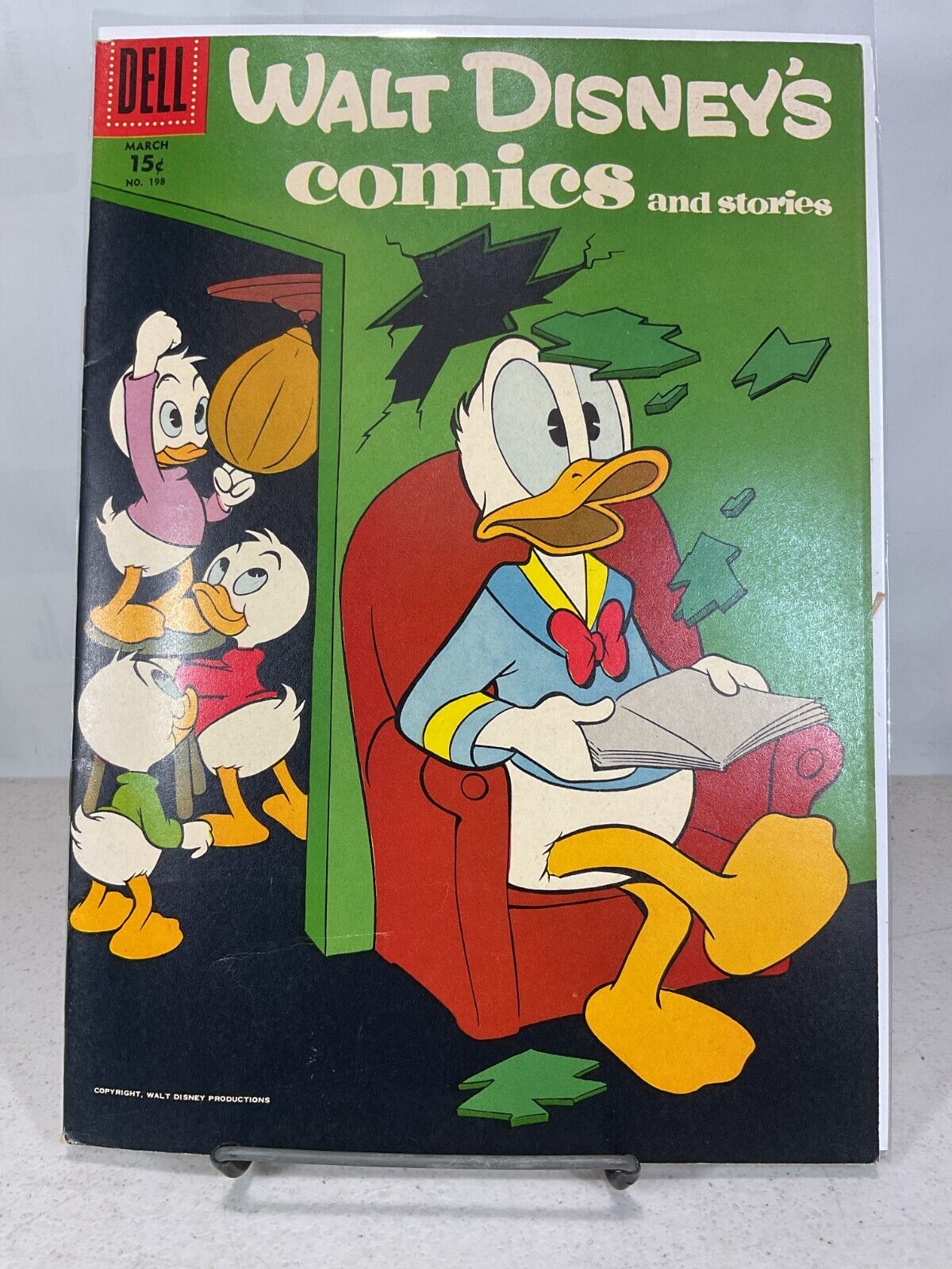 Dell Comics Walt Disney\'s Comics & Stories #198 1957 VF+/NM