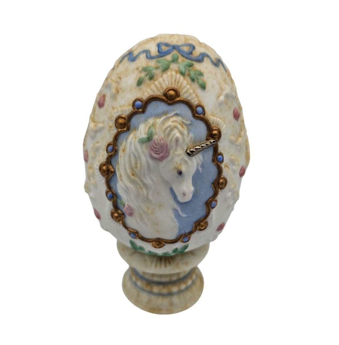 Vtg 1994 Princeton Galleries The Unicorn and the Rose Collector Egg