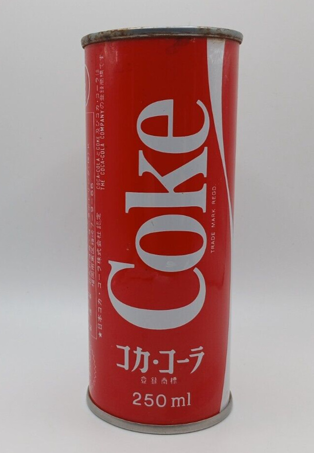 VINTAGE JAPANESE COCA-COLA 250ml. CAN FROM JAPAN (circa 1966)