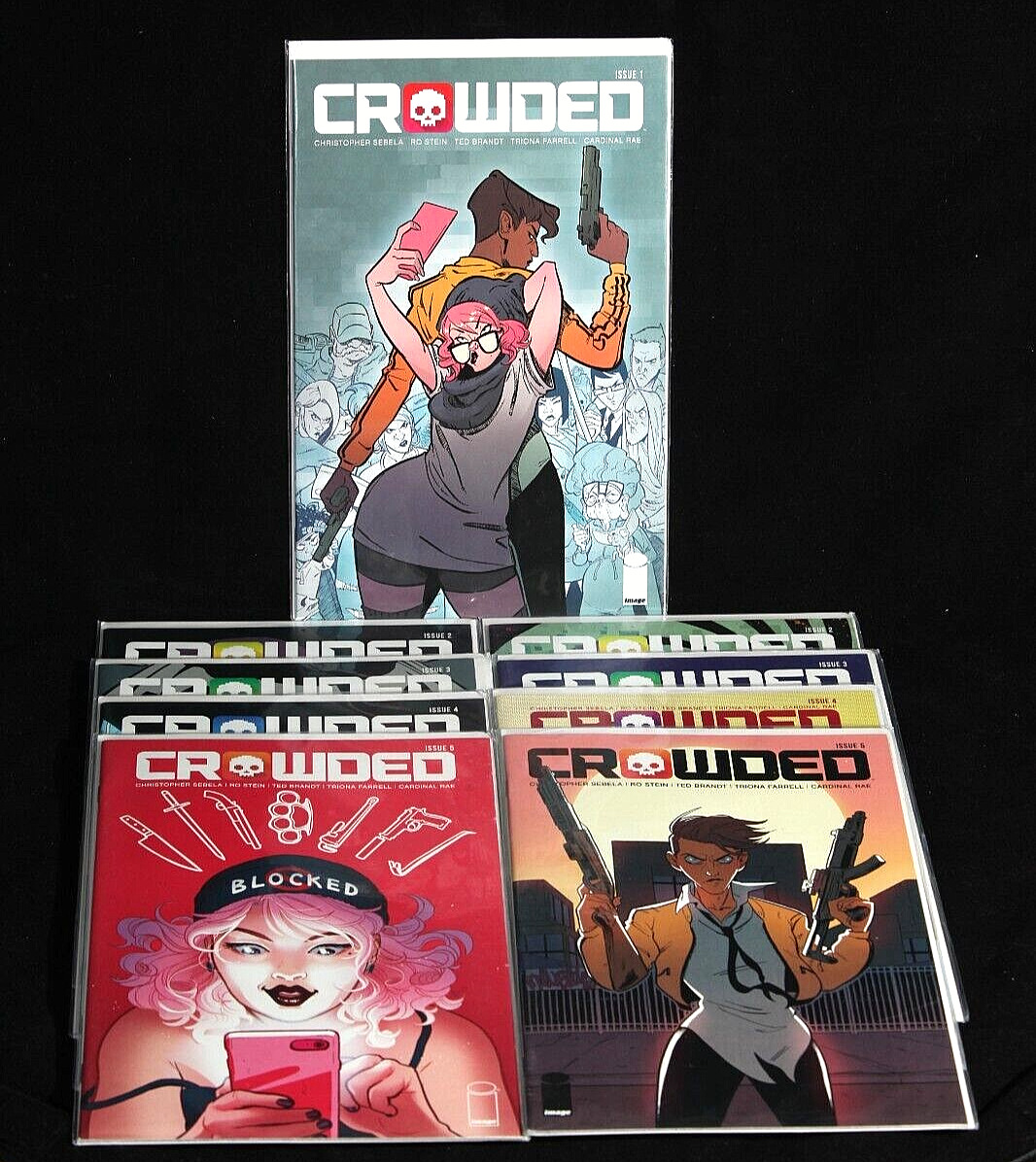 CROWDED #1 - #5 ~ Including Variants for #2 - #5 ~ 9 book lot ~ IMAGE (2018)