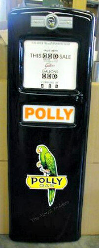 NEW POLLY GAS PUMP FRONT DOOR DISPLAY OIL REPLICA REPRODUCTION - *