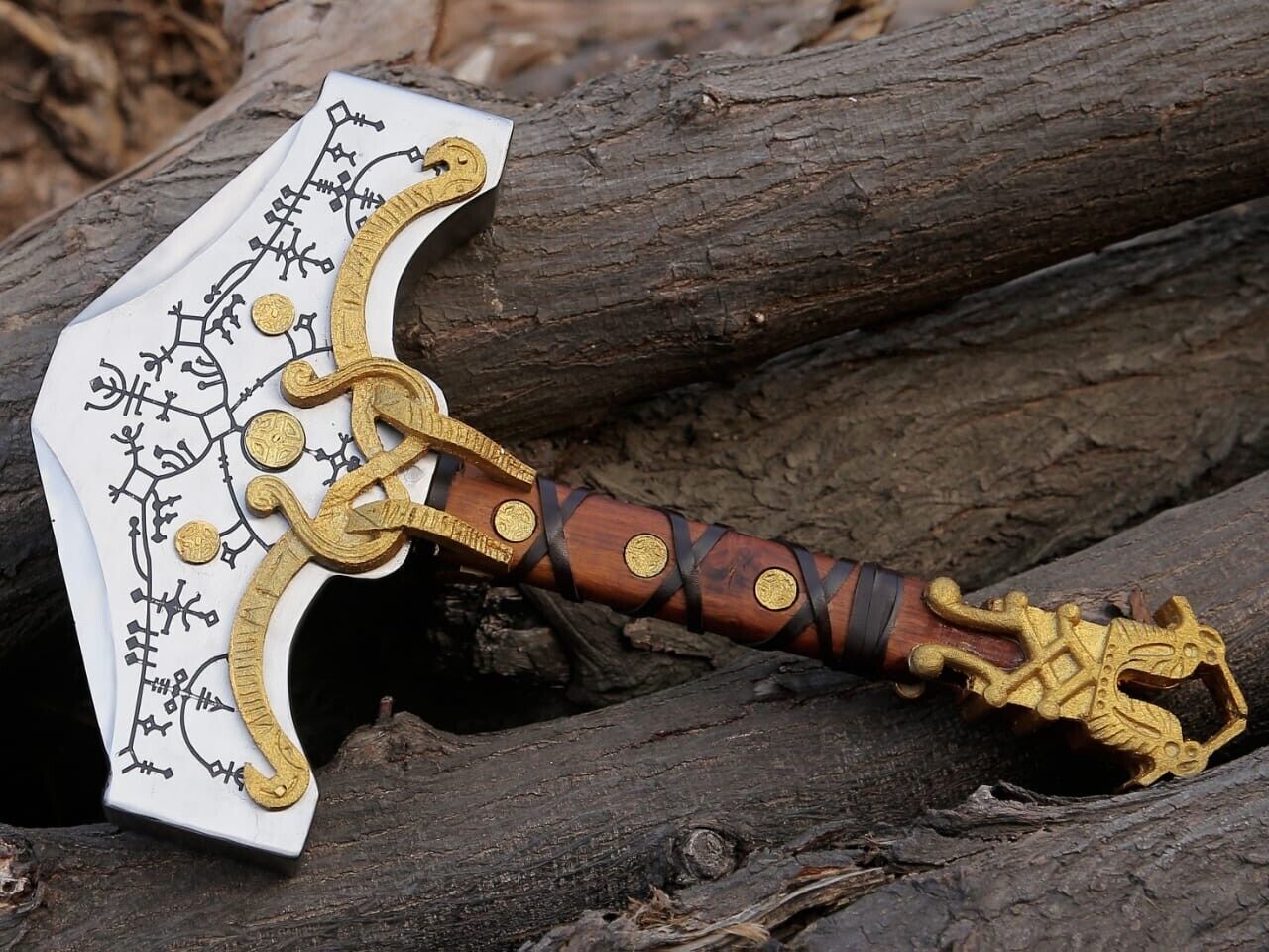 Handmade God of War Thors Hammer Ragnarok Mjolnir Hammer
