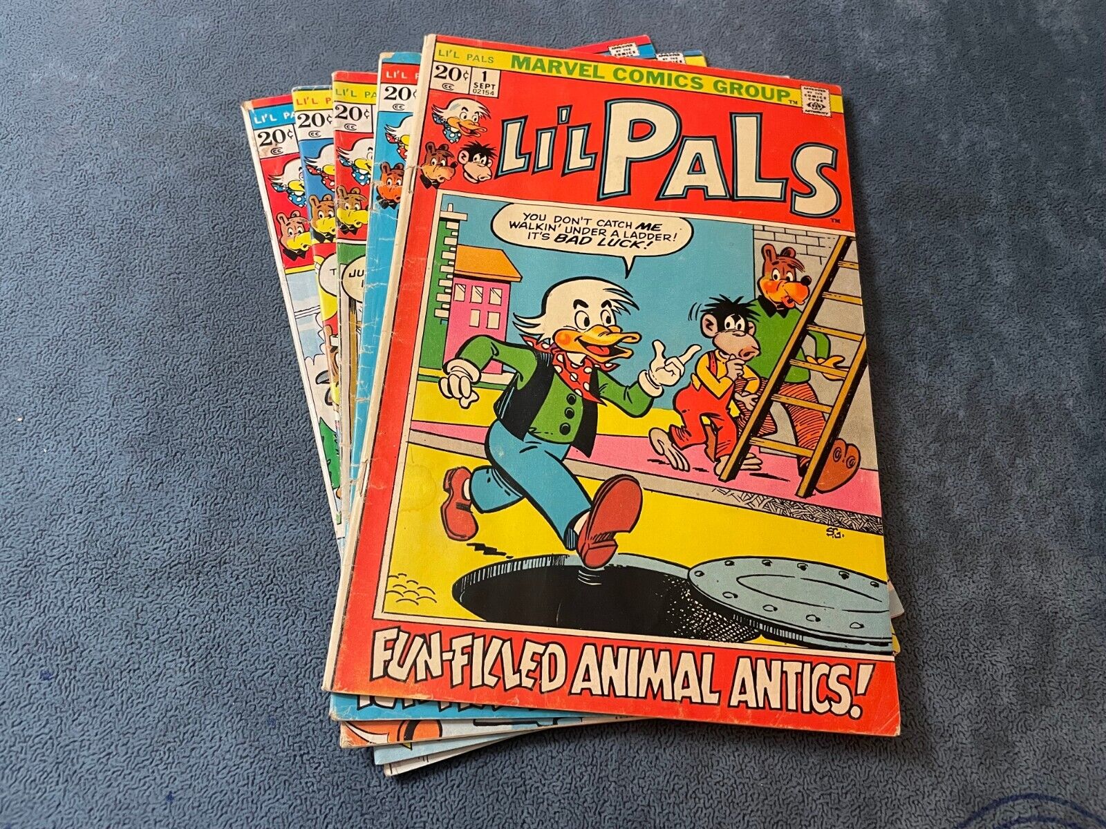 Lil Pals #1-5 1972 Marvel Comic Book Mini Series Complete Low Grade