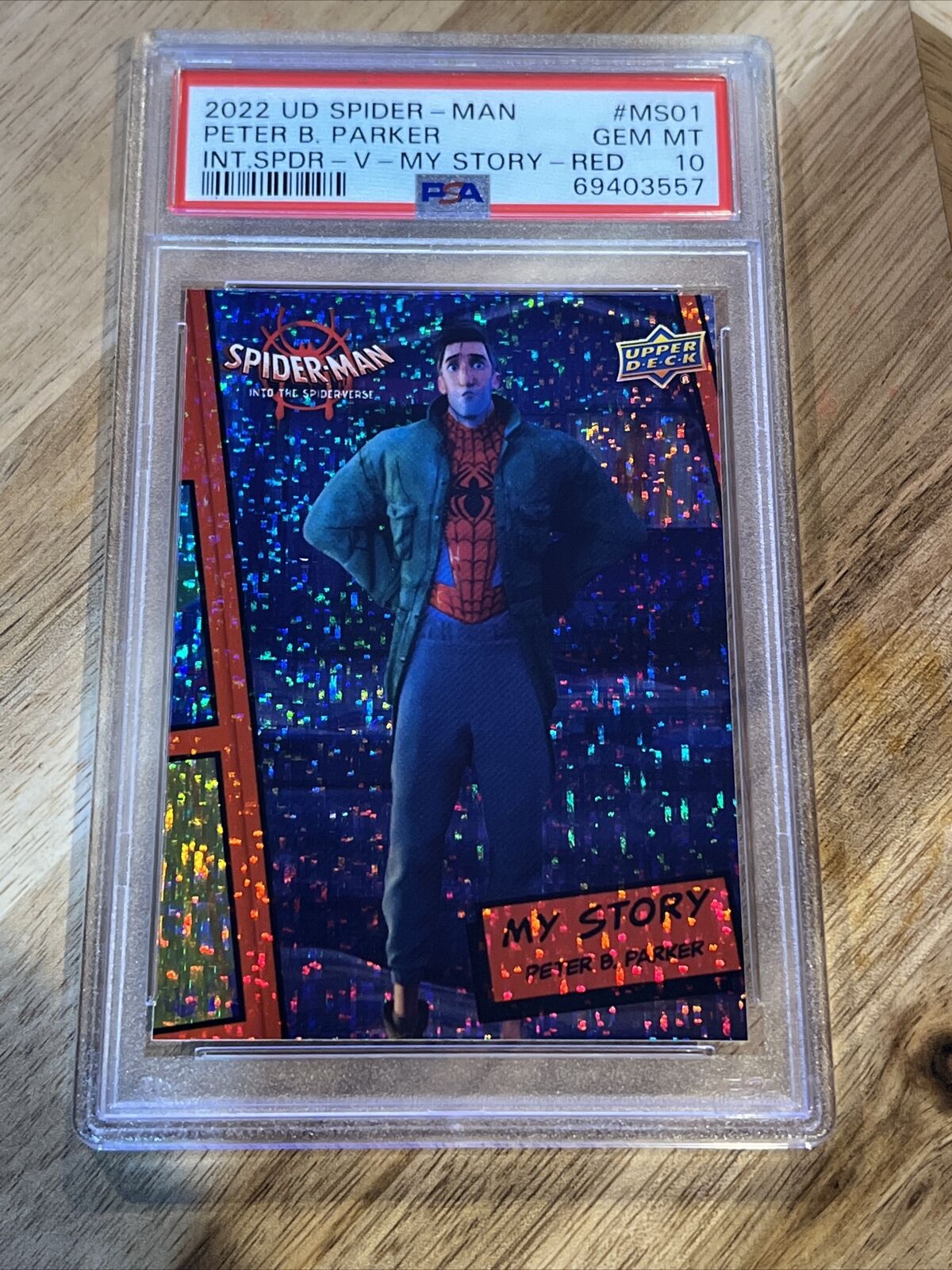2022 Spider-Man Into The Spider-Verse PETER B. PARKER My Story RED #MS-01 PSA 10