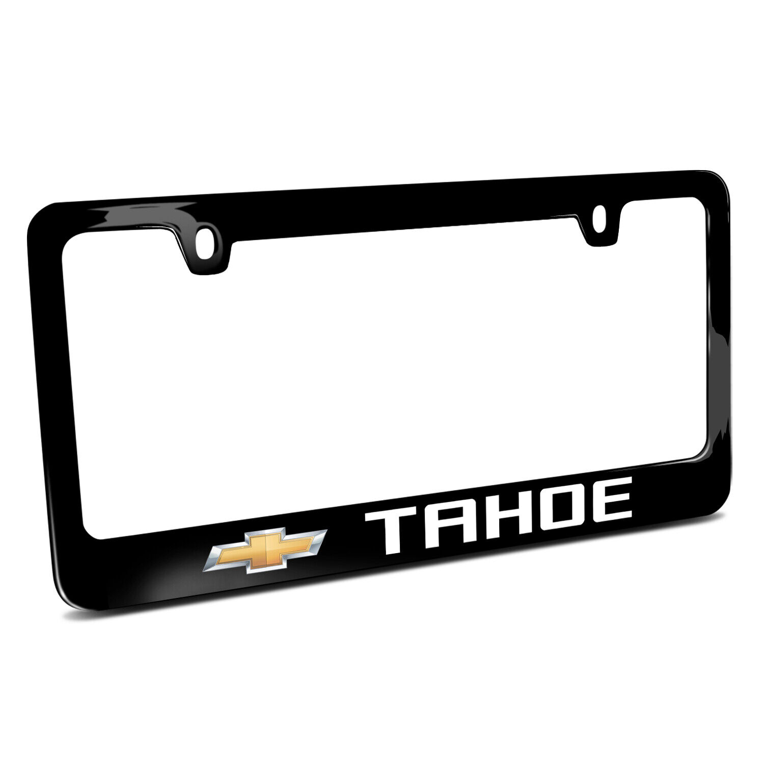 Chevrolet Tahoe Black Metal License Plate Frame
