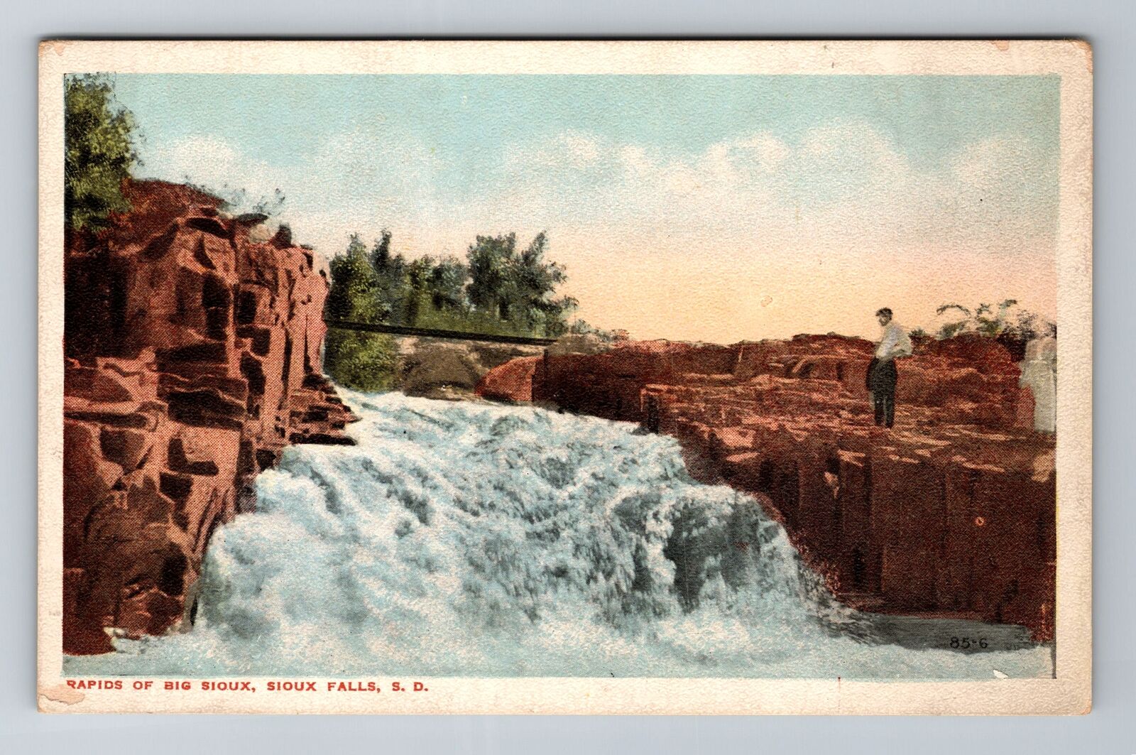 Sioux Falls SD-South Dakota, Rapids Of Big Sioux, Antique, Vintage Postcard