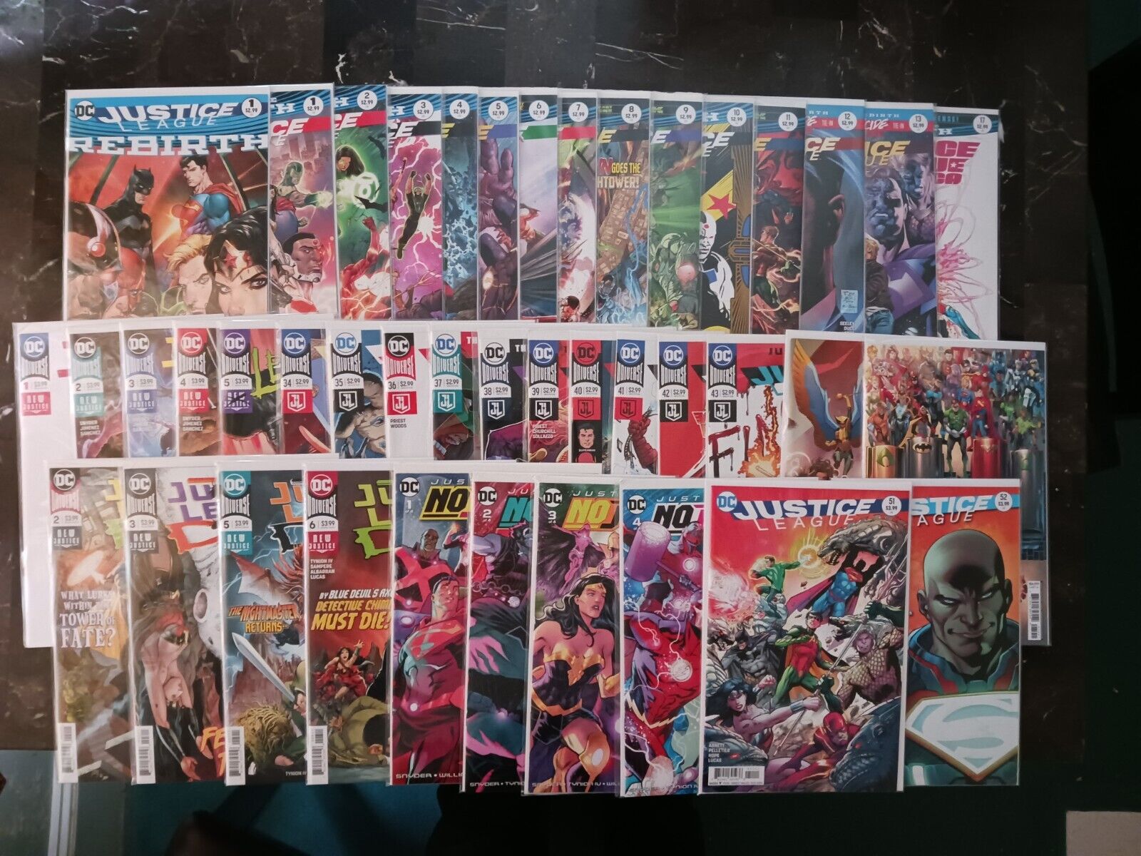 Justice League 42 book comic lot NM- or better.