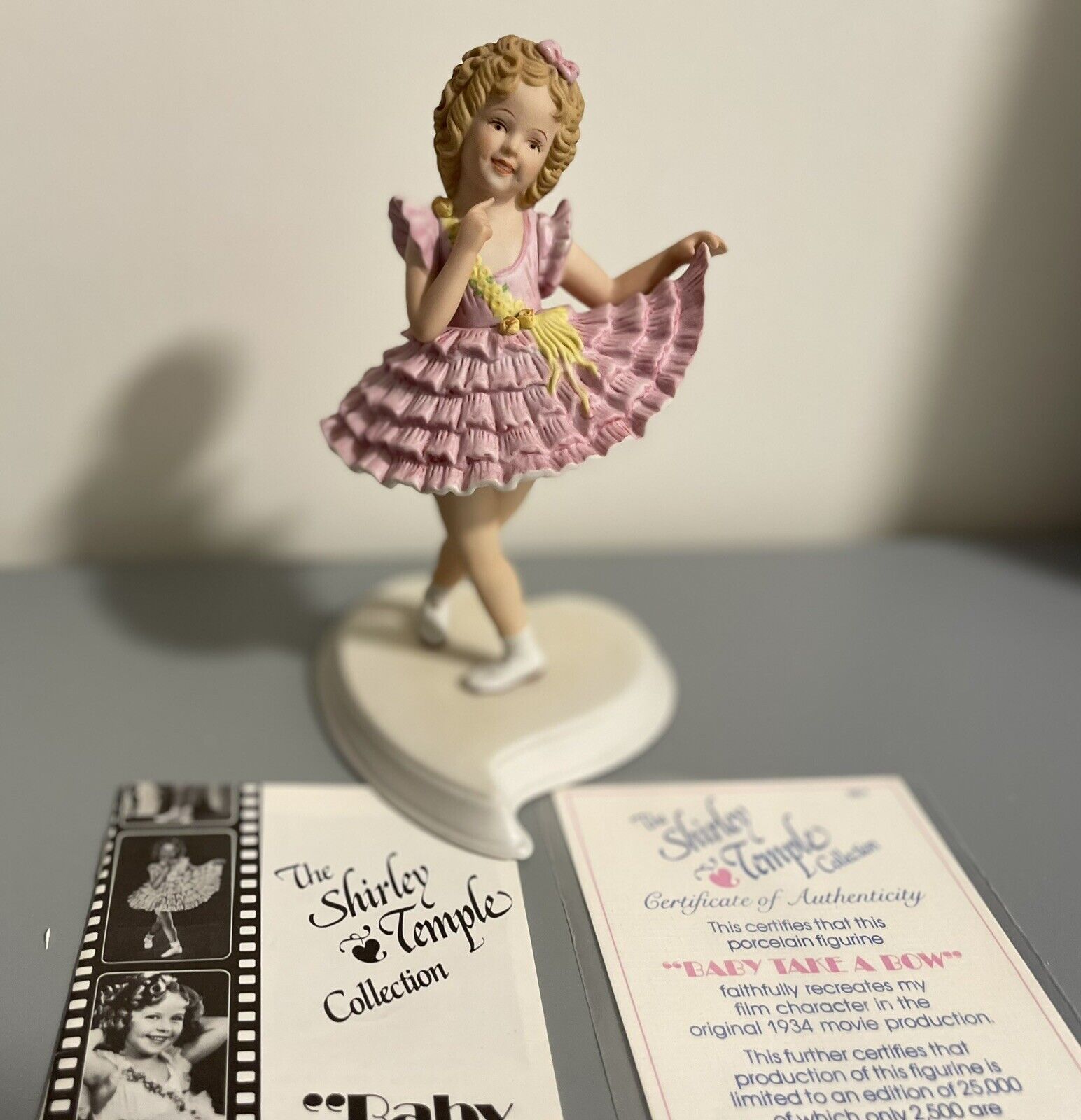 Shirley Temple “Baby Take a Bow” 1935  Signed  Figurine w/COA