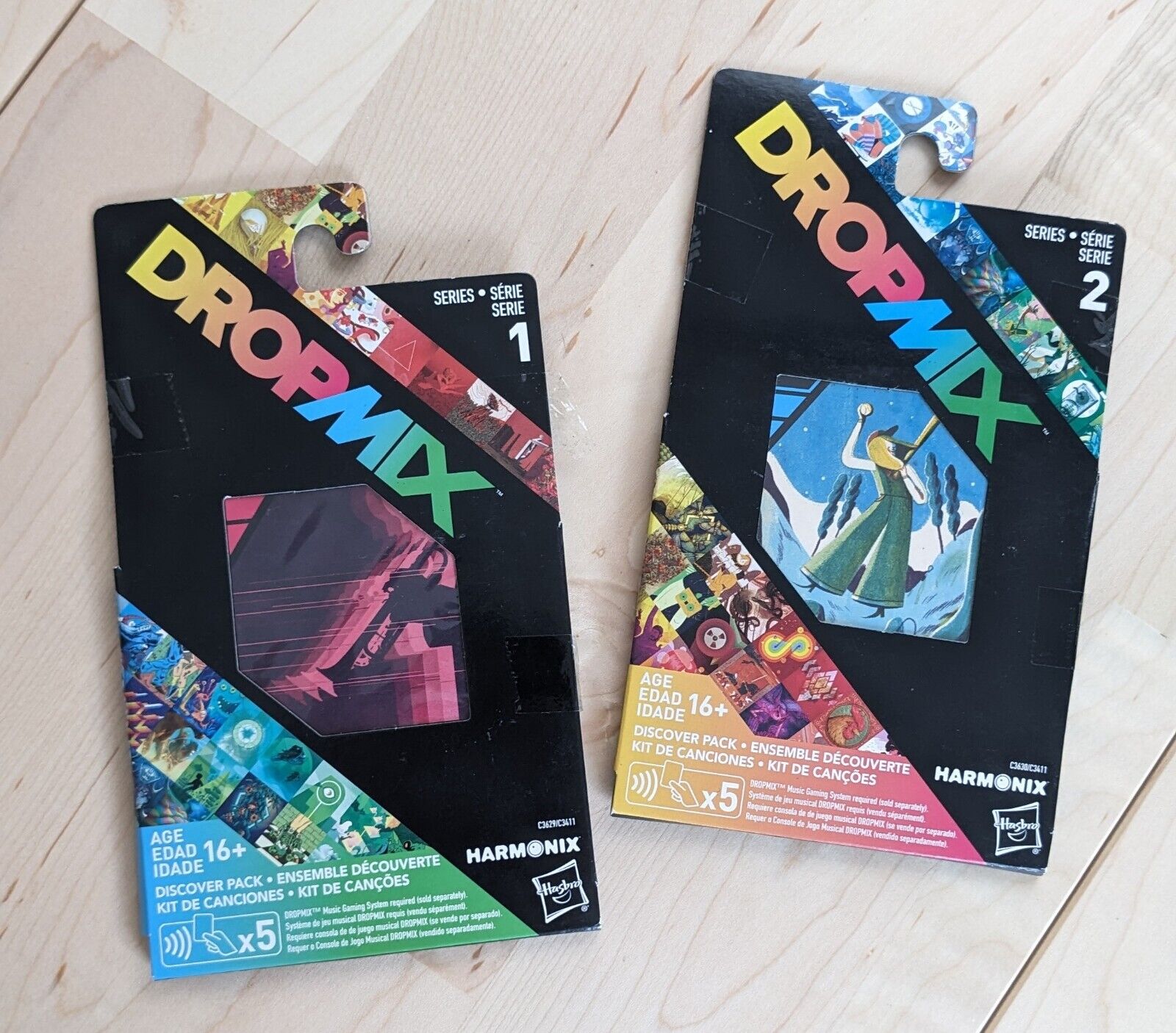 Lot of 2 DropMix Discover Packs Sealed Brand New, Series 1 & 2, Hasbro HARMONIX