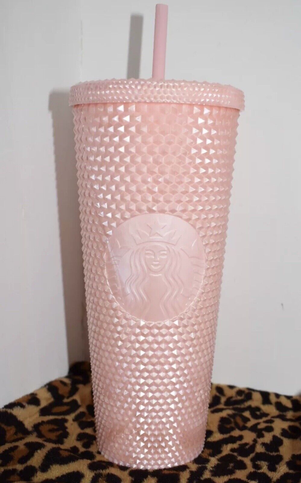 NEW 2024 Starbucks Pink Pearl Bling Tumbler Venti Summer NEW RELEASE