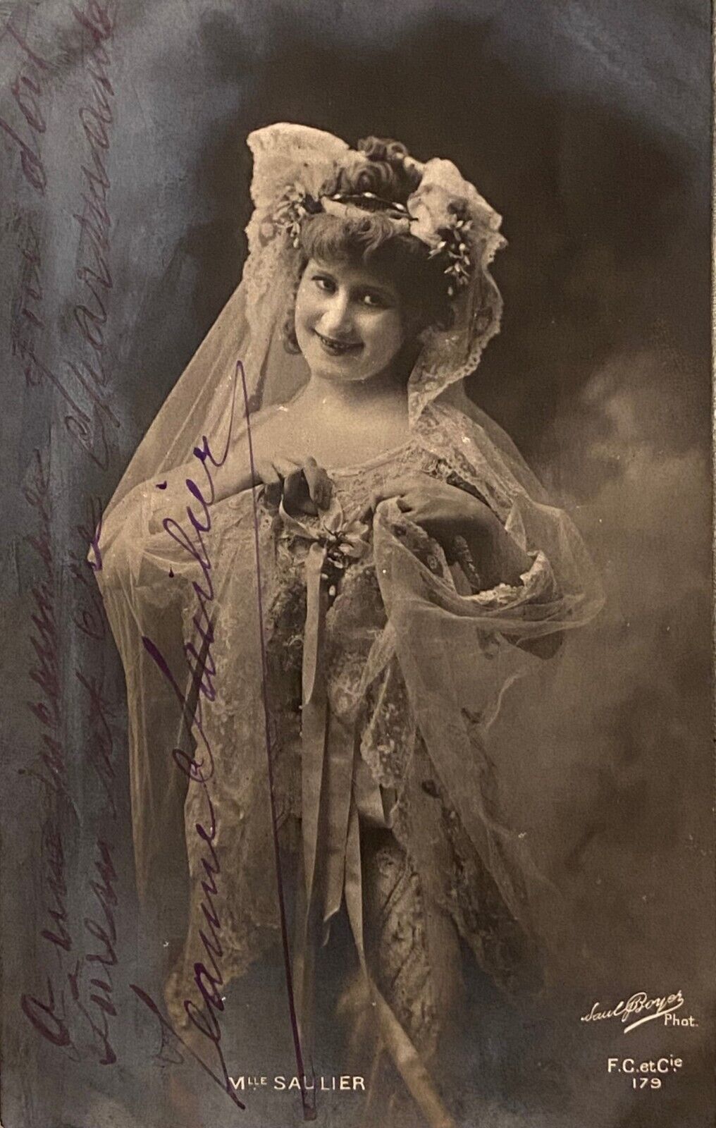 CPA Photo - Miss SALLIER (1874-1943) - Actress with shipment.