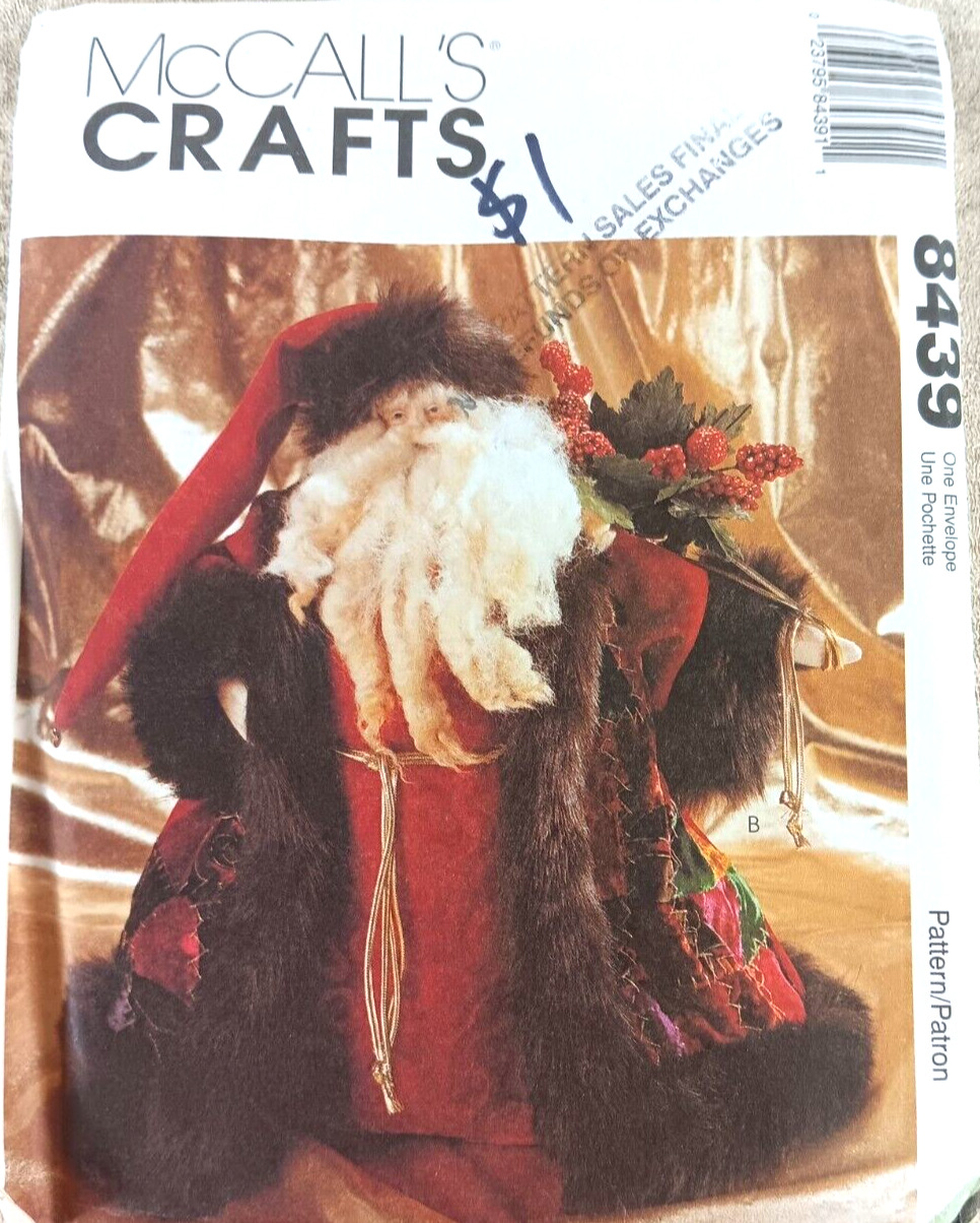 McCall's Crafts 8439 Father Christmas Doll 15” Decoration