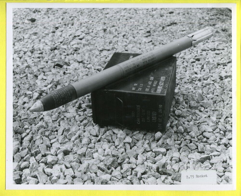 1965 USAF 2.75 inch HEAT Rocket Original Press Photo