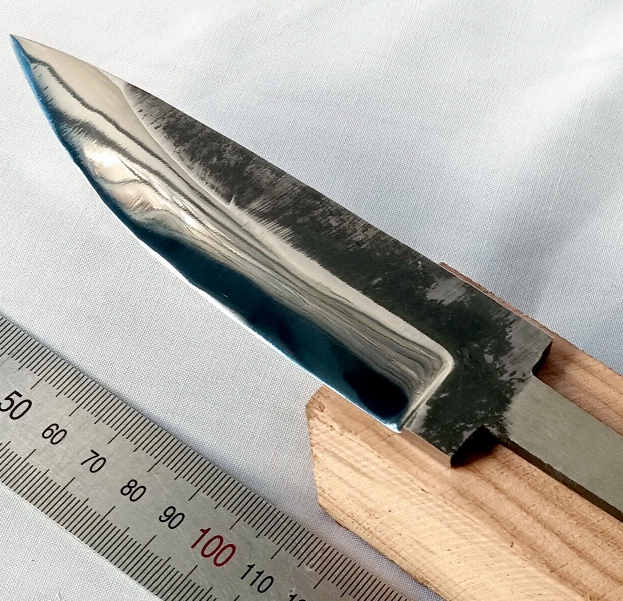 Blank Blade, Hand Forged Yakut Knife, Blank Blades, Carbon Steel, wood piece