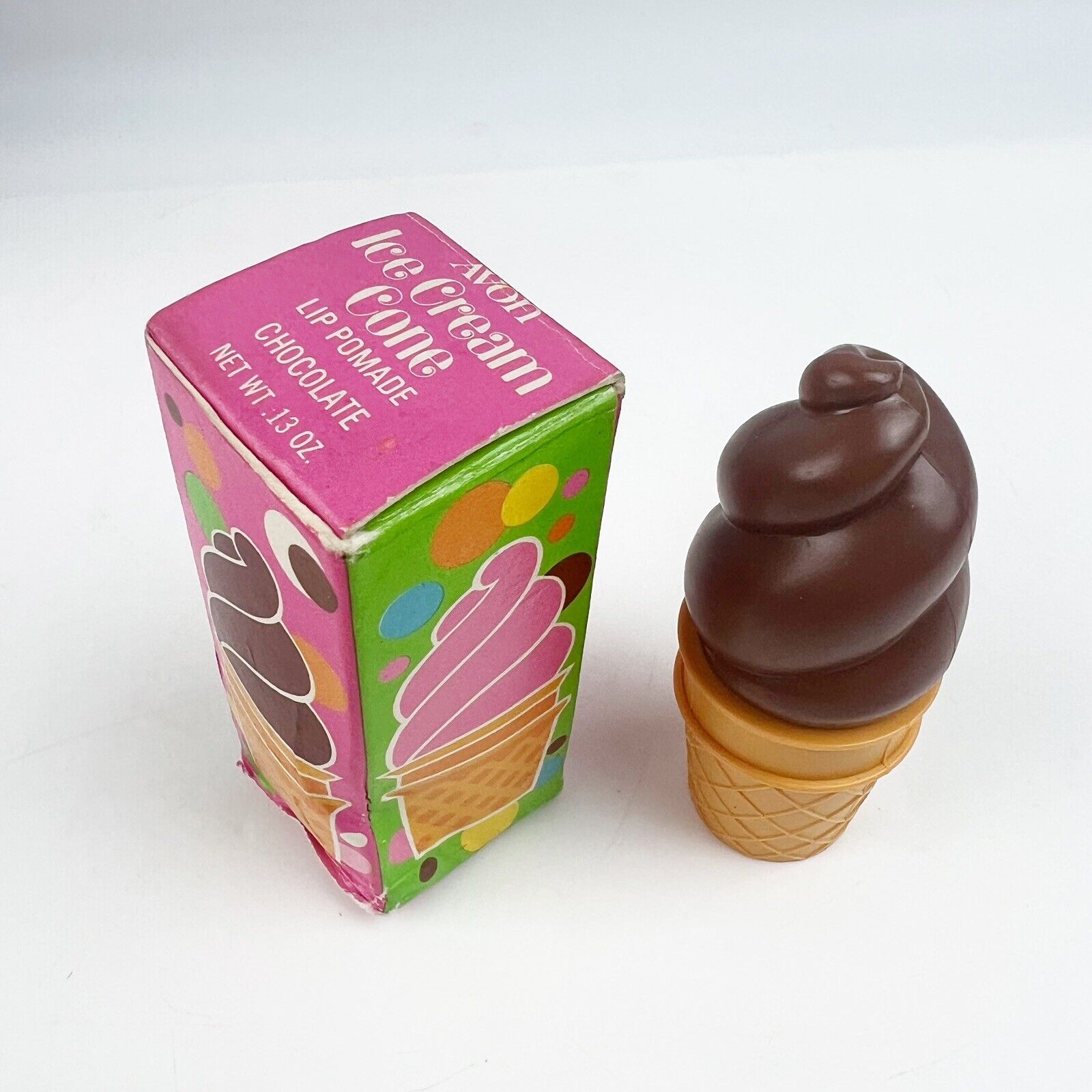 NEW 70s Vintage Avon Lip Pomade Ice Cream Cone Chocolate Box Wear