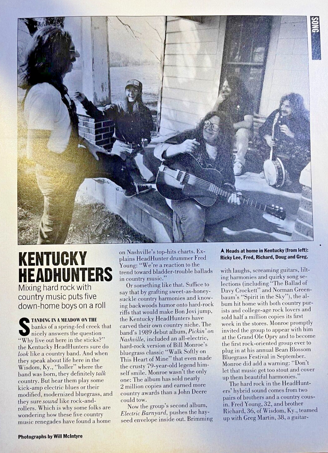 1991 Country Music Group The Kentucky Headhunters