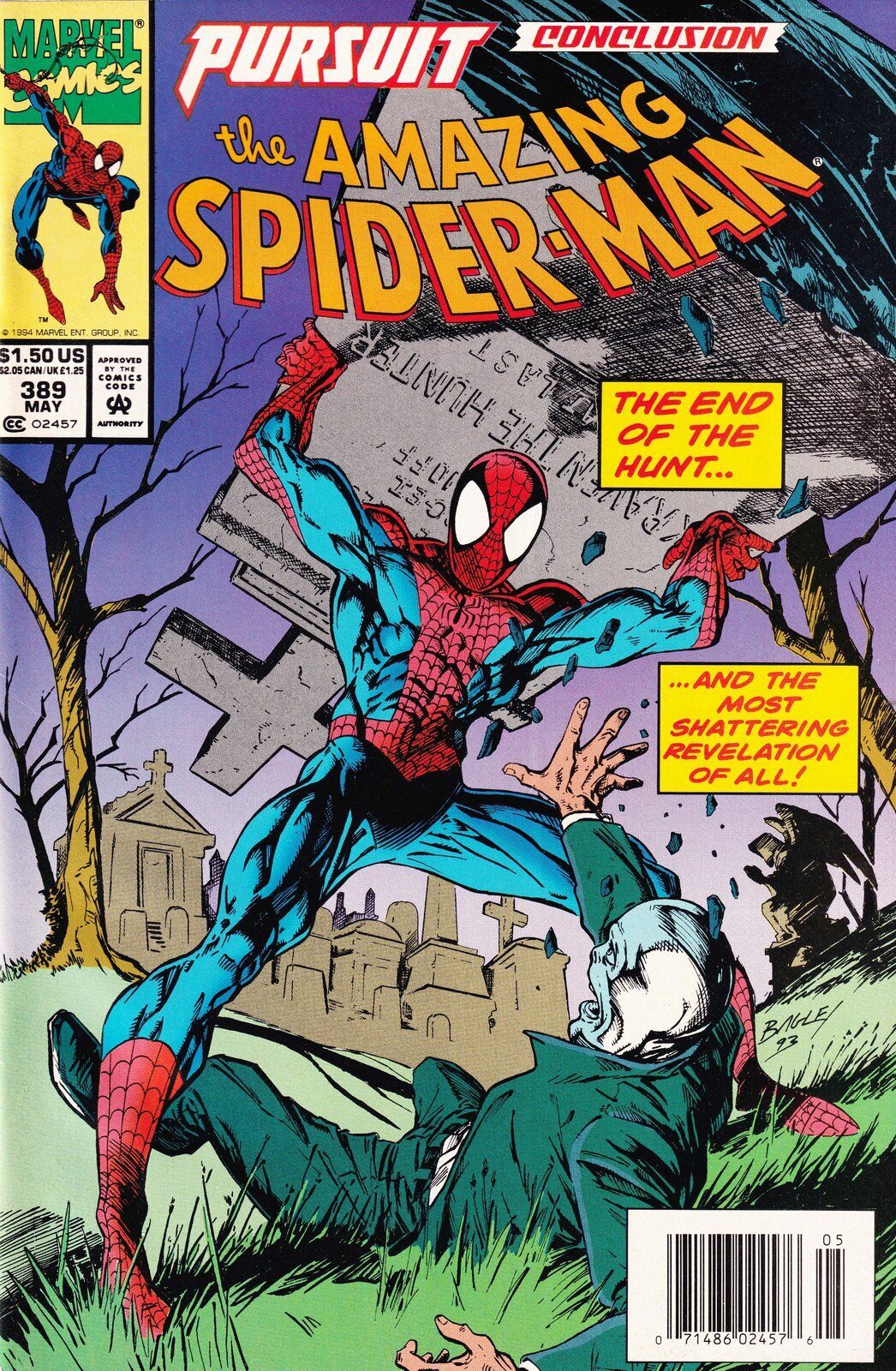The Amazing Spider-Man #389 Newsstand Cover Marvel Comics