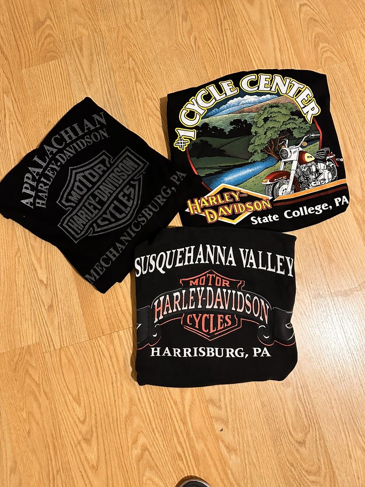 Mixed Lot Of 3 Mens Harley Davidson Size 2X - Pennsylvania Cycle Centers Tshirts