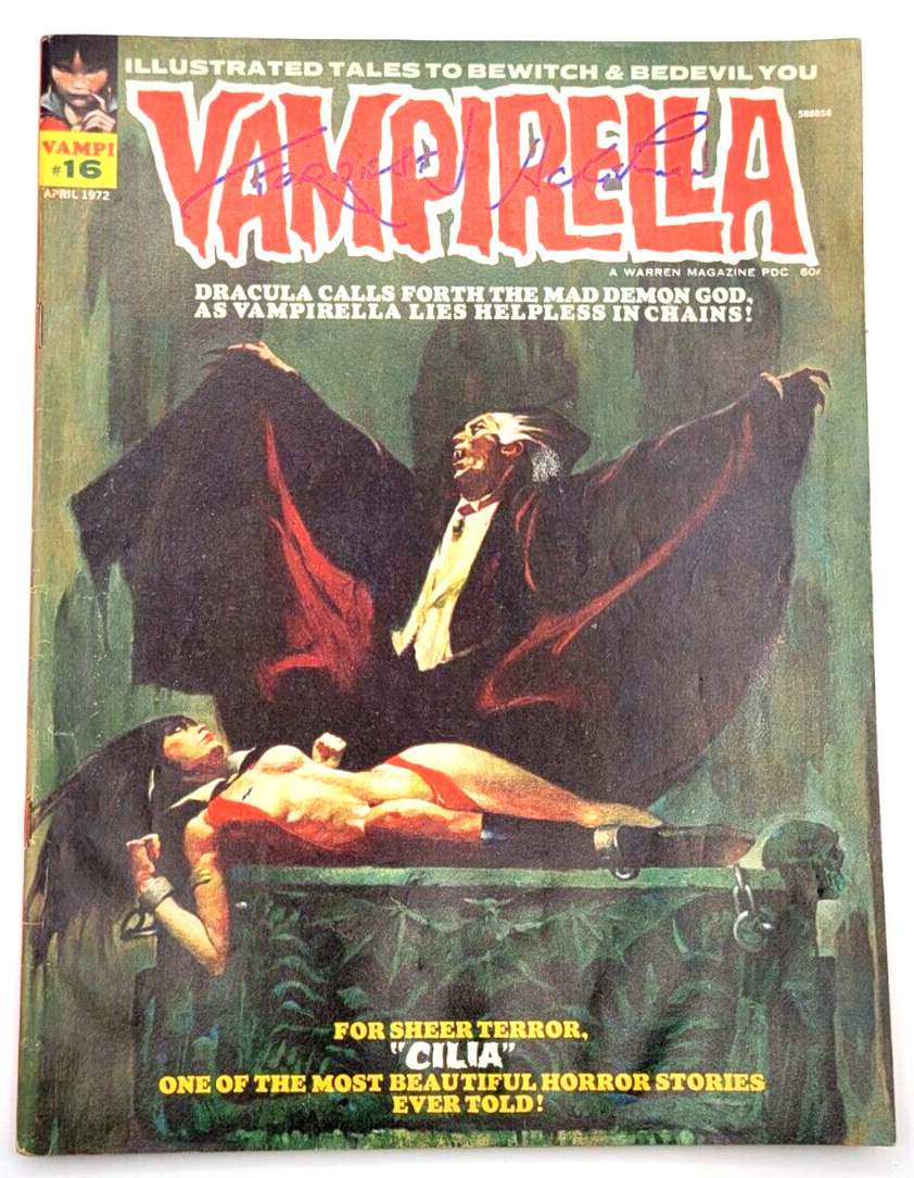 VAMPIRELLA #16 (1972) / VF+/ WARREN MAGAZINE VAMPIRELLA 1ST MEETING WITH DRACULA