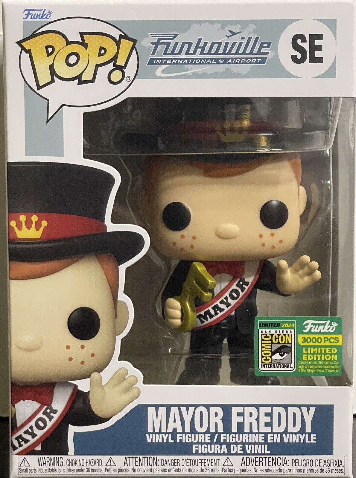 Funko Pop Mayor Freddy - Funkoville- 2024 SDCC Con Exclusive 1/3000