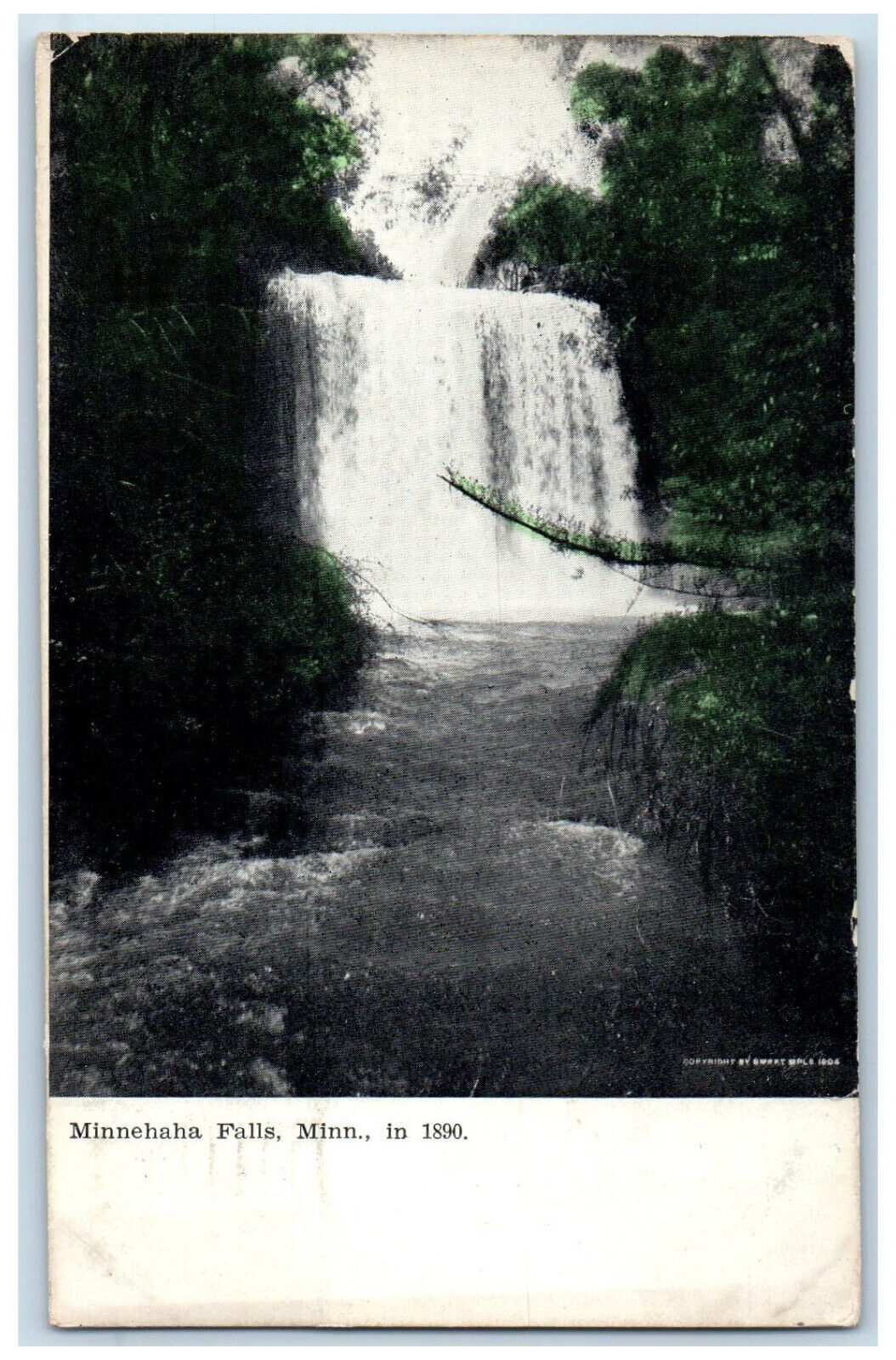 1909 Scenic View Of Minneapolis Falls Minnesota MN Antique Posted Postcard